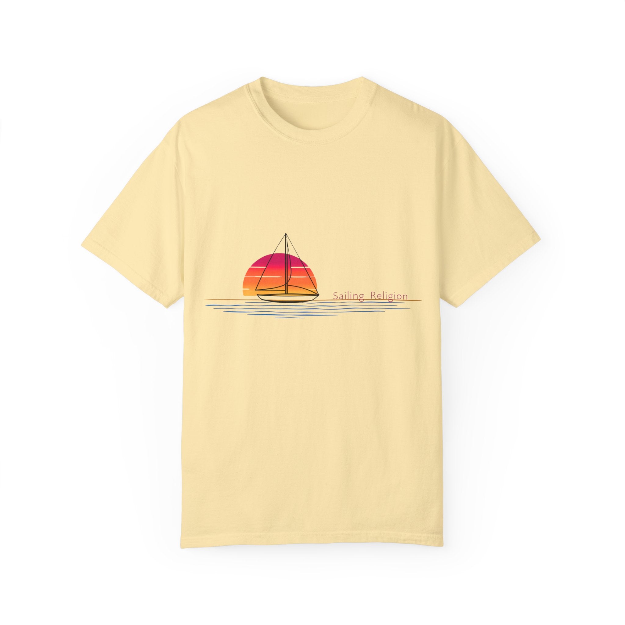 Sailing Religion single line designs Unisex T-shirt