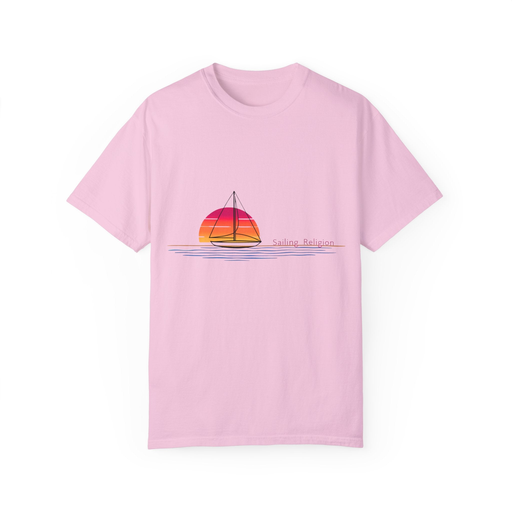 Sailing Religion single line designs Unisex T-shirt