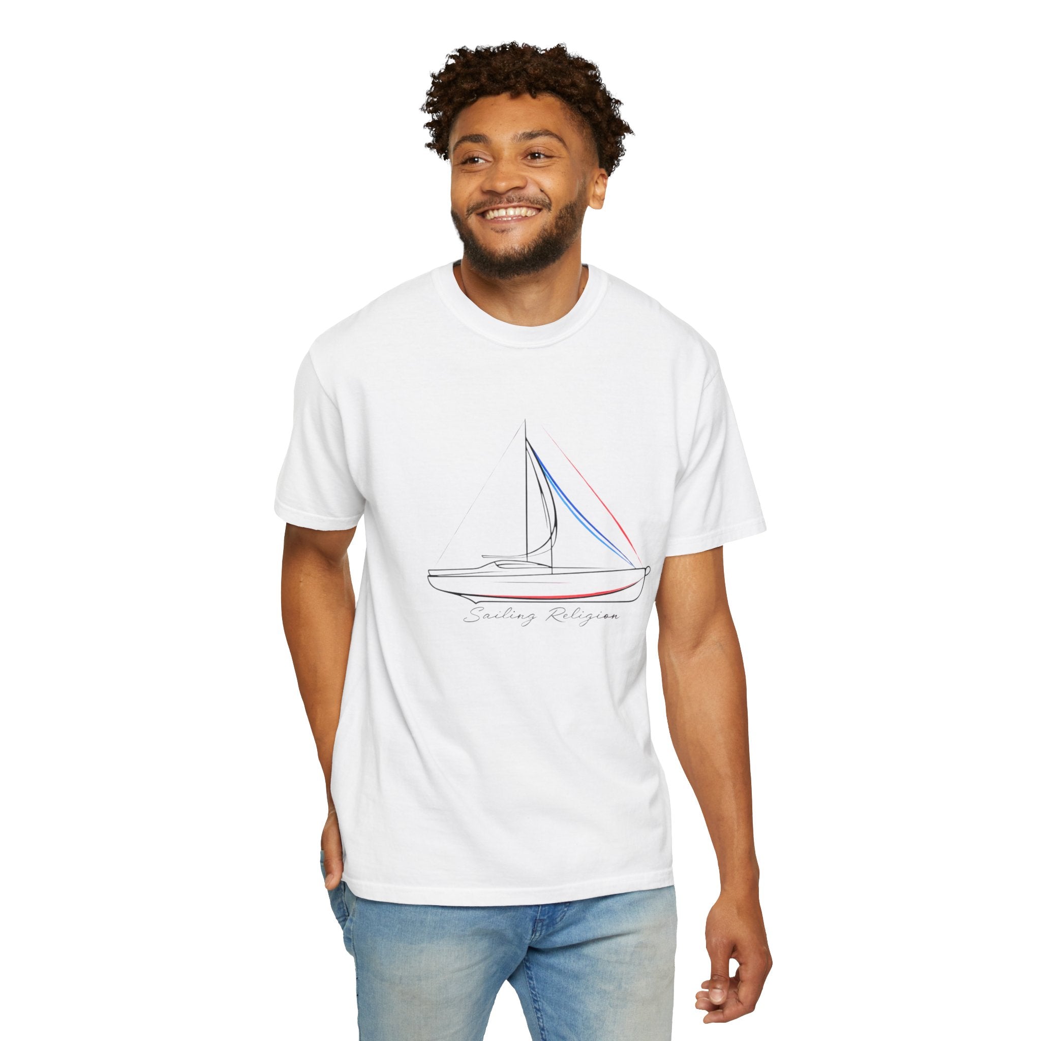 Sailing Religion single line designs collection Unisex T-shirt