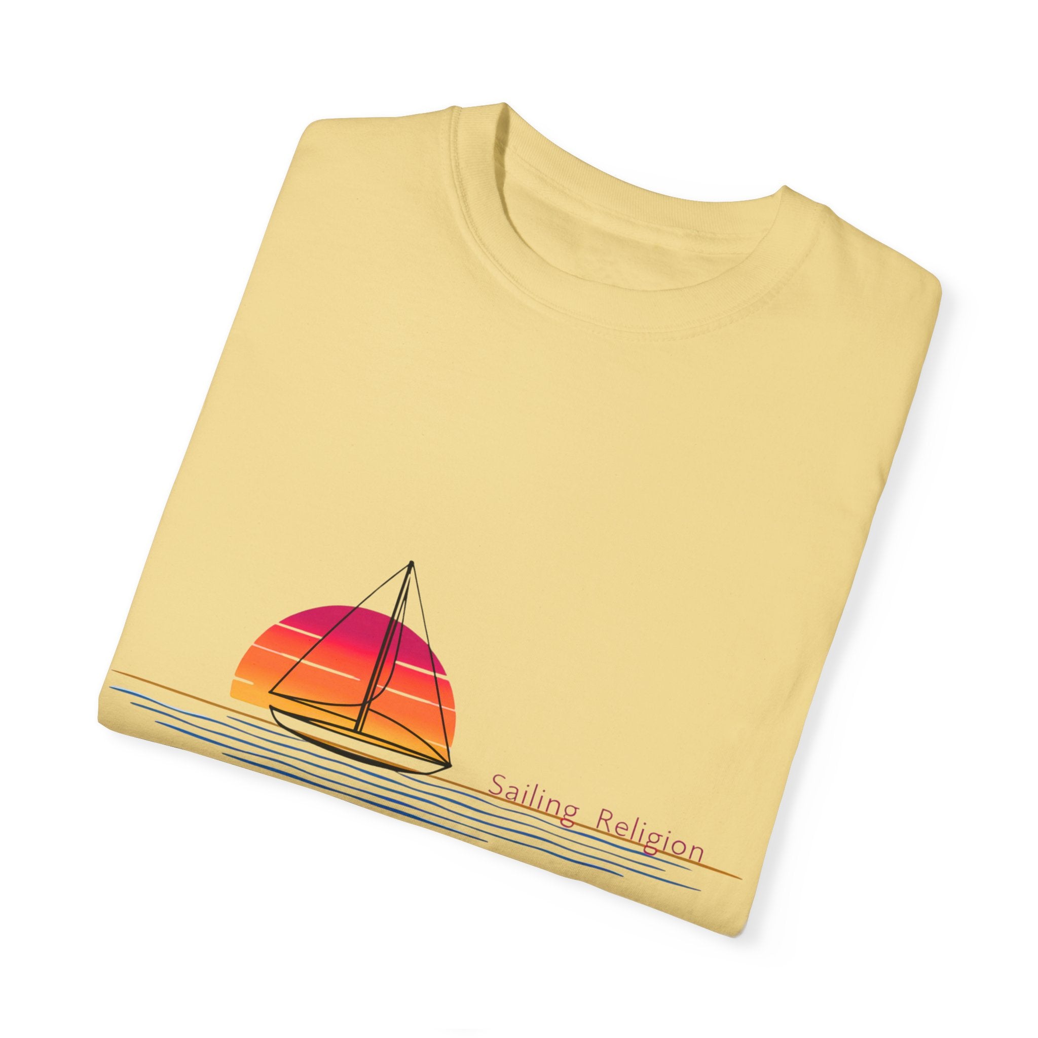 Sailing Religion single line designs Unisex T-shirt