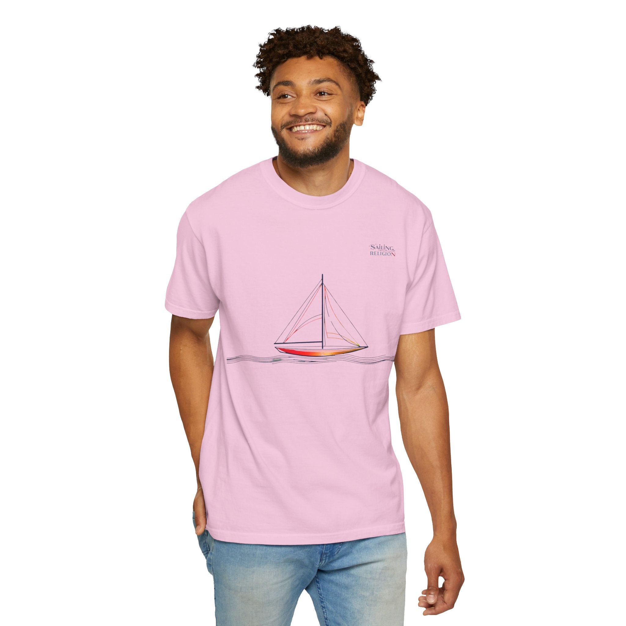 Sailing Religion single line collection unisex T-shirt