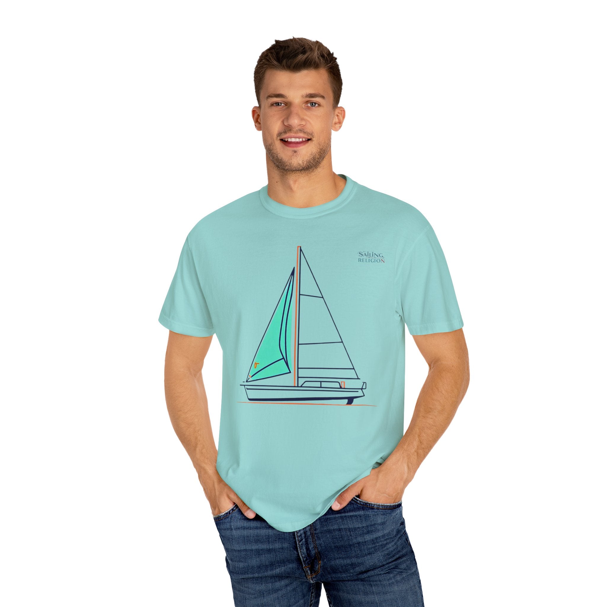 Sailing Religion single line designs collection Unisex T-shirt