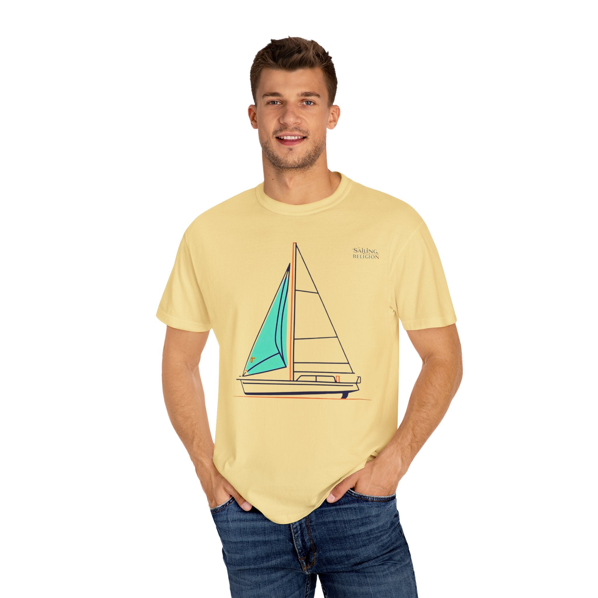 Sailing Religion single line designs collection Unisex T-shirt