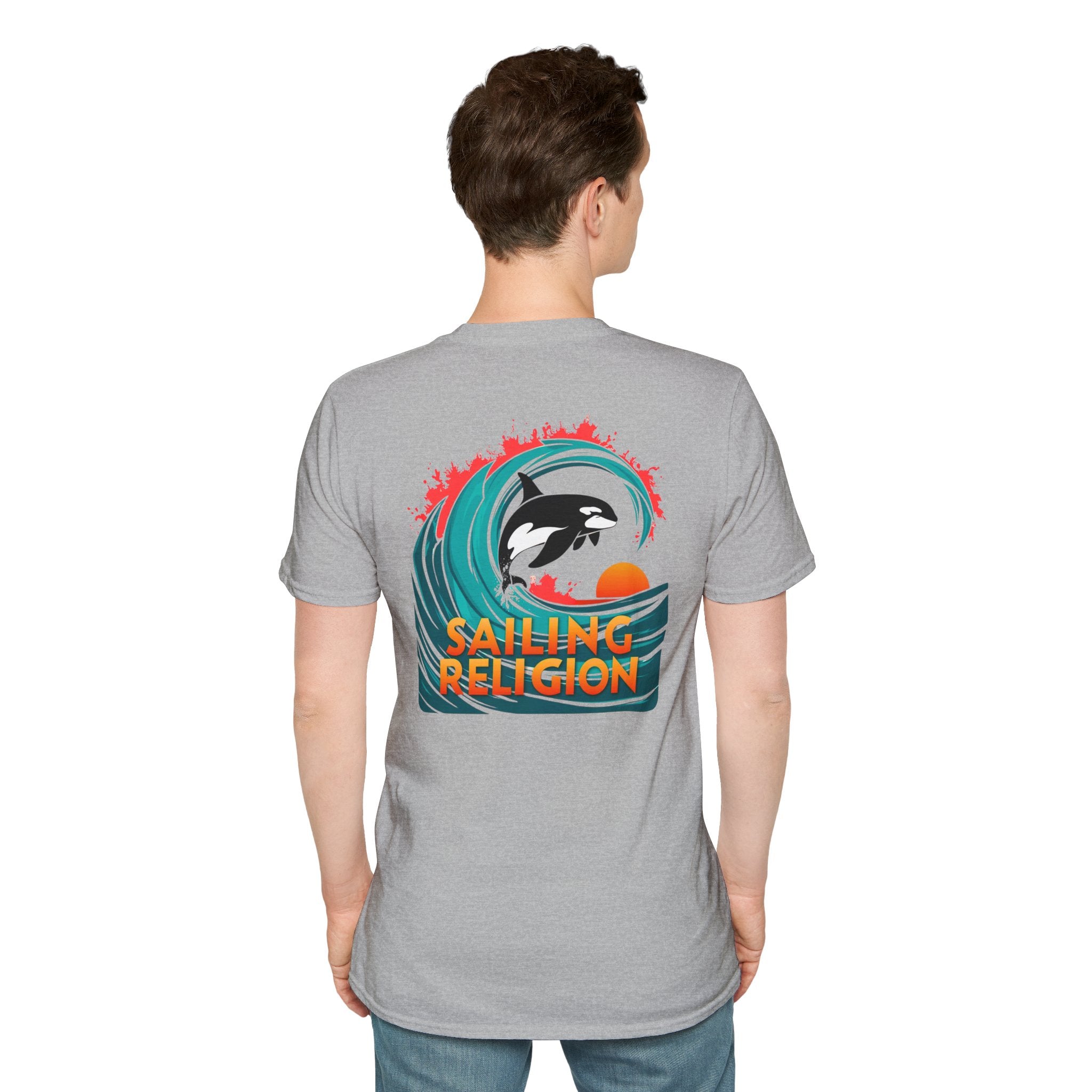 Sailing Religion orca Unisex Softstyle T-Shirt