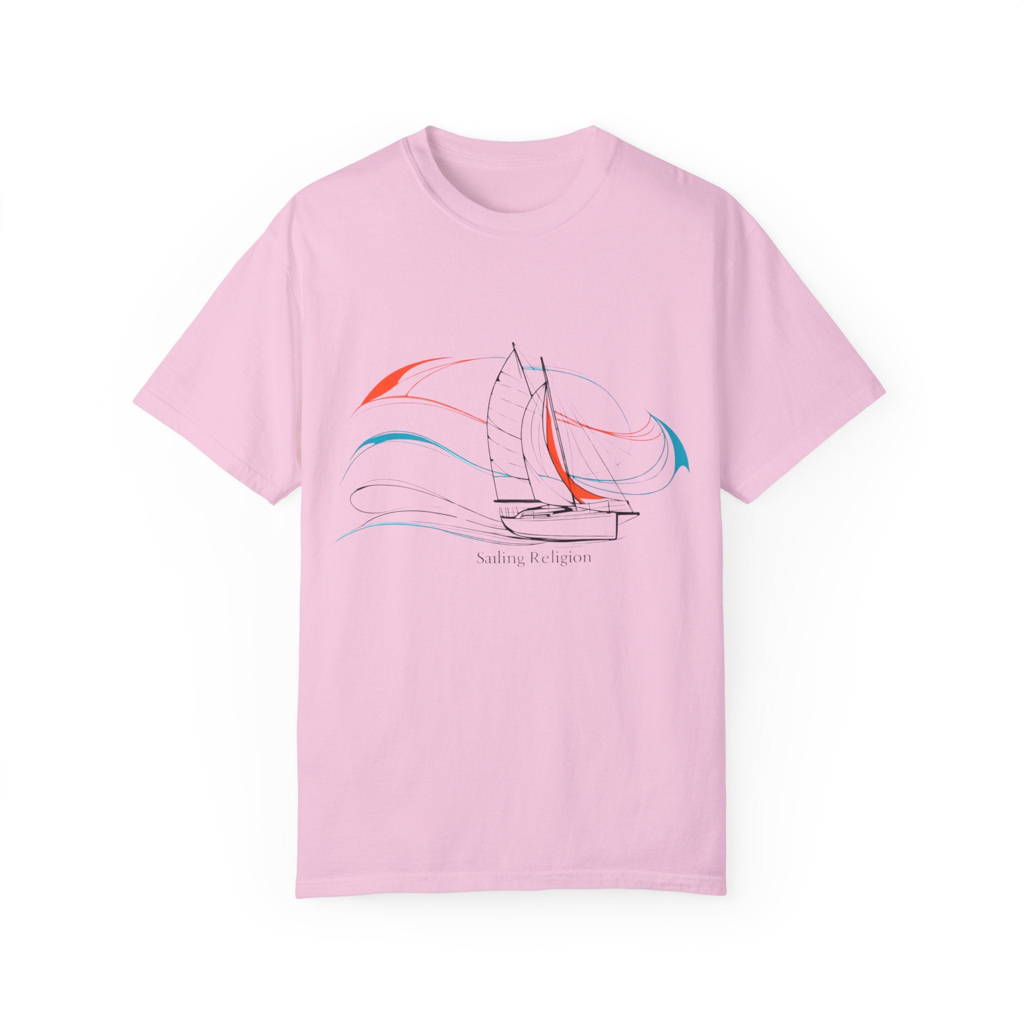 Sailing Religion single line designs Unisex T-shirt