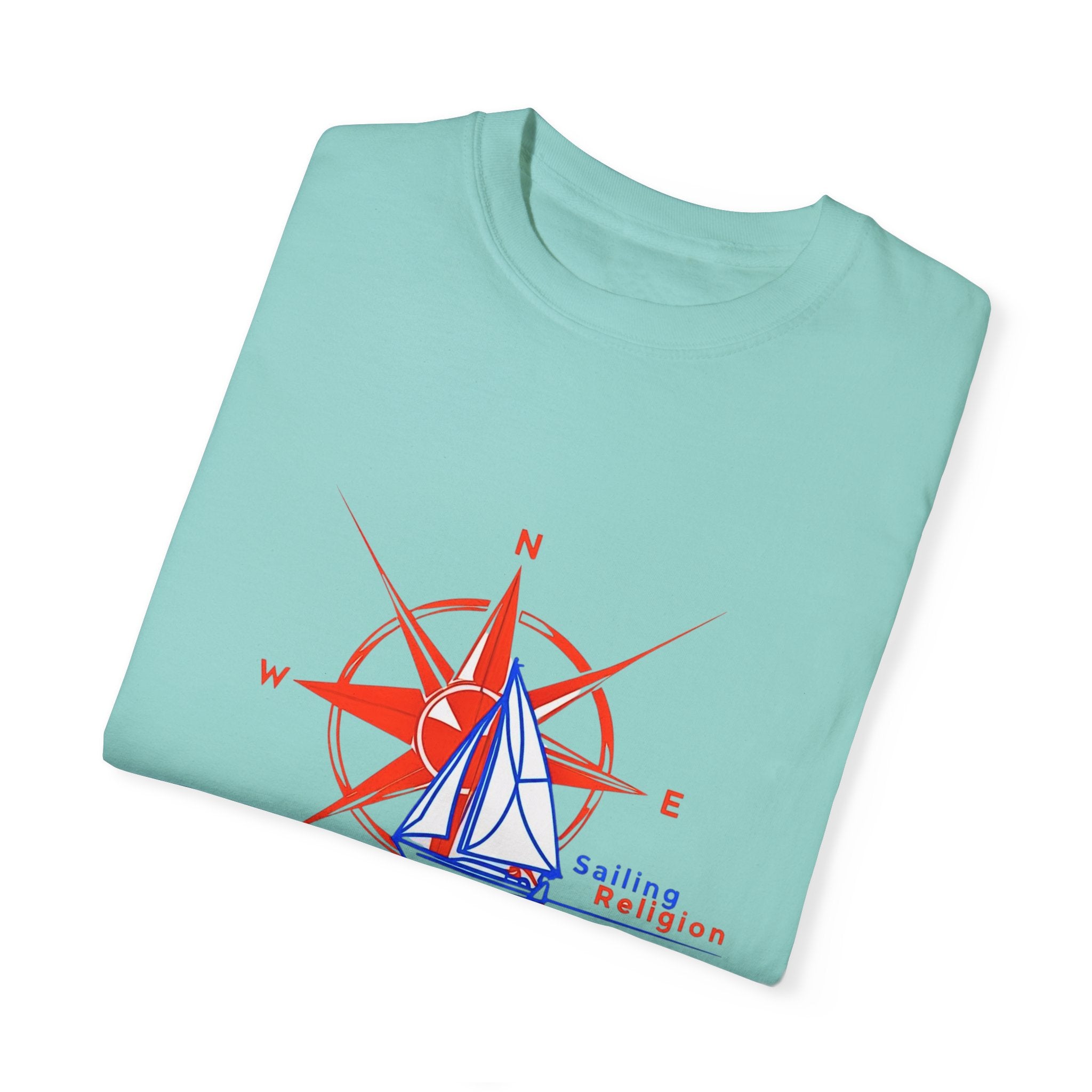 Sailing Religion single line designs Unisex T-shirt