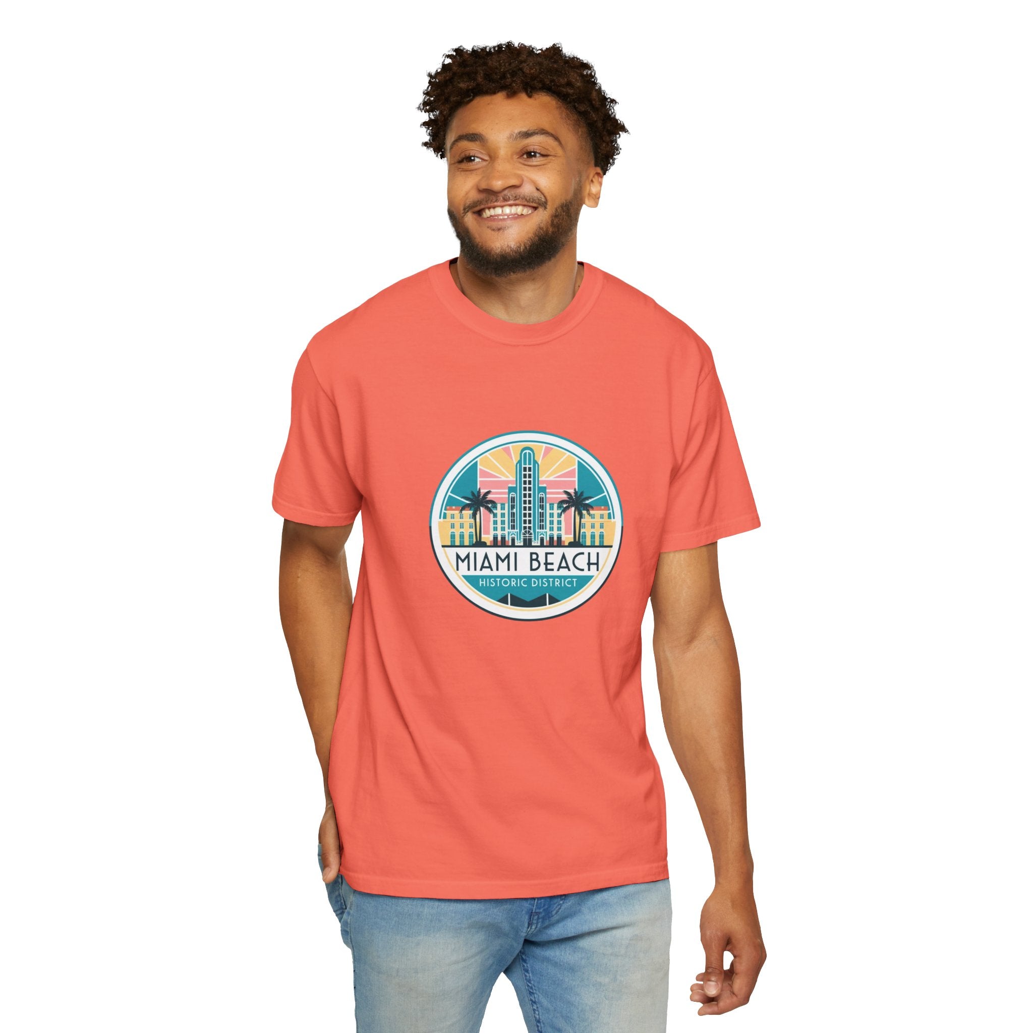 Sailing Religion Miami Beach vibe collection Unisex Garment-Dyed T-shirt