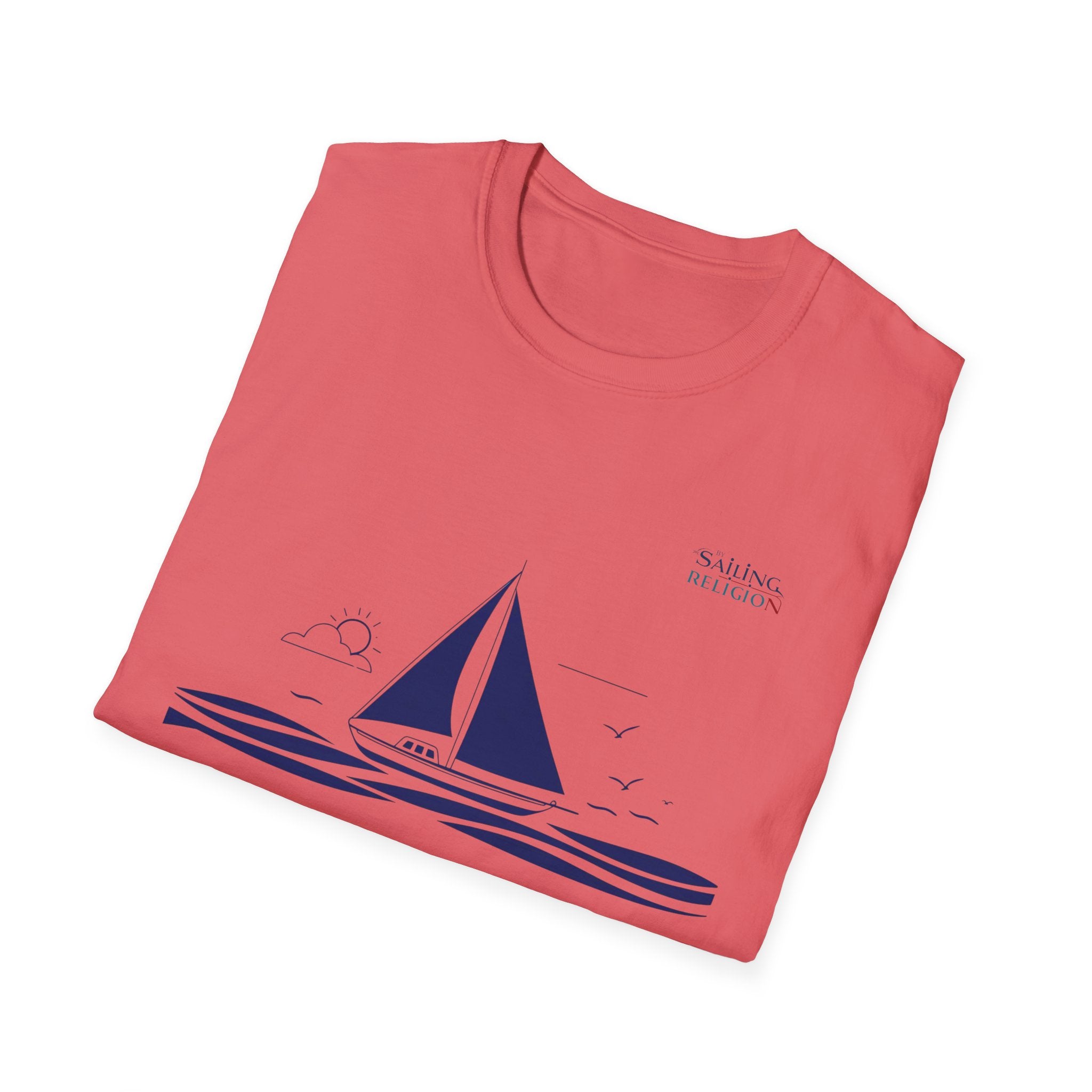 Sailing Religion single line design collection Unisex Softstyle T-Shirt