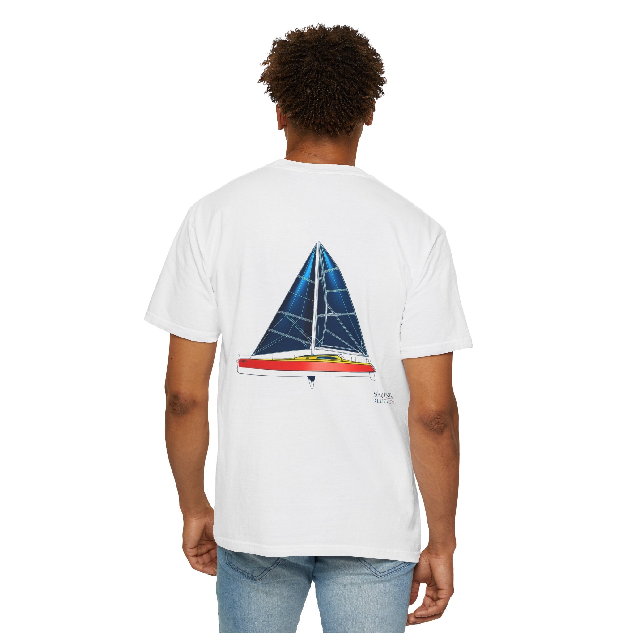 Sailing Religion single line designs Unisex T-shirt