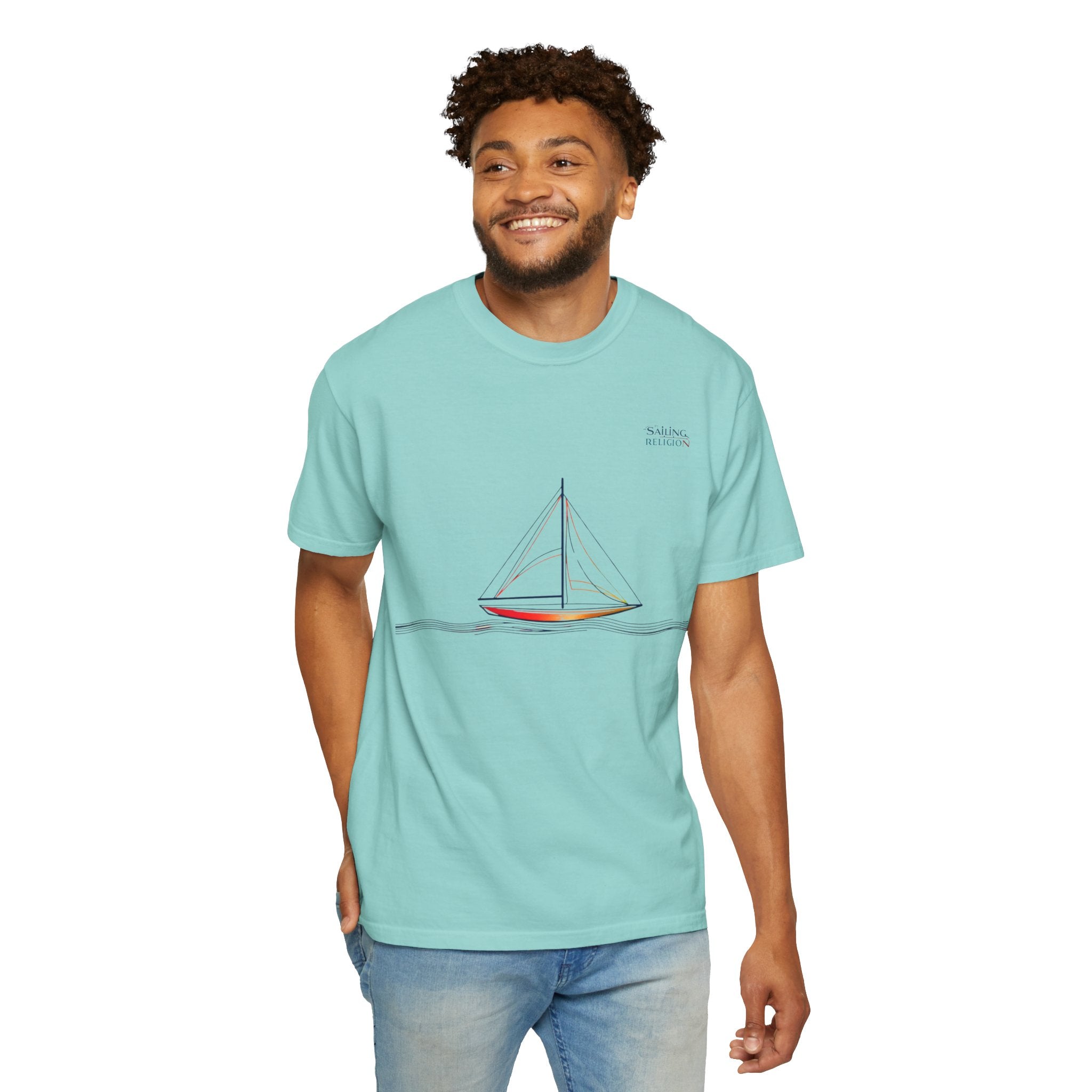 Sailing Religion single line collection unisex T-shirt