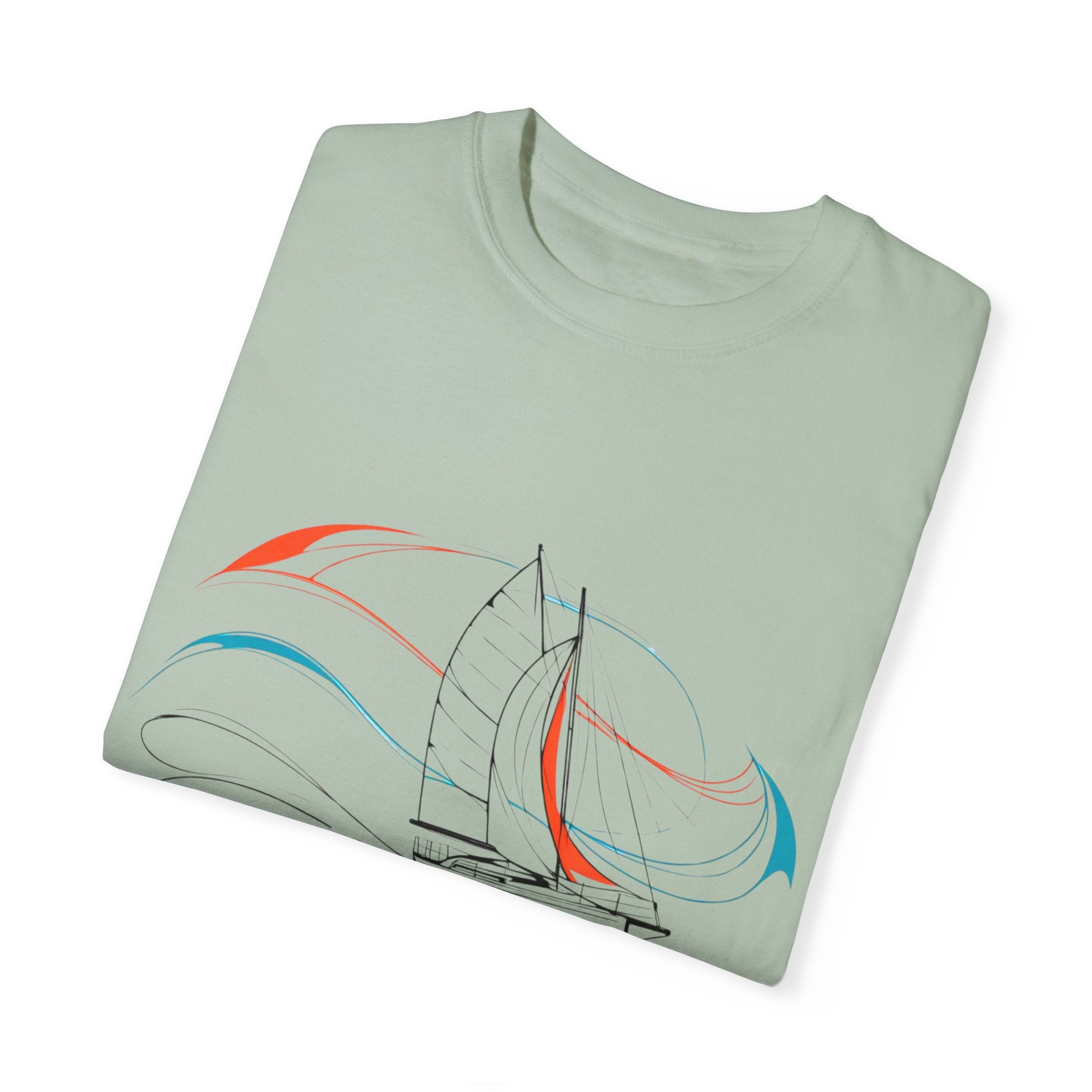 Sailing Religion single line designs Unisex T-shirt