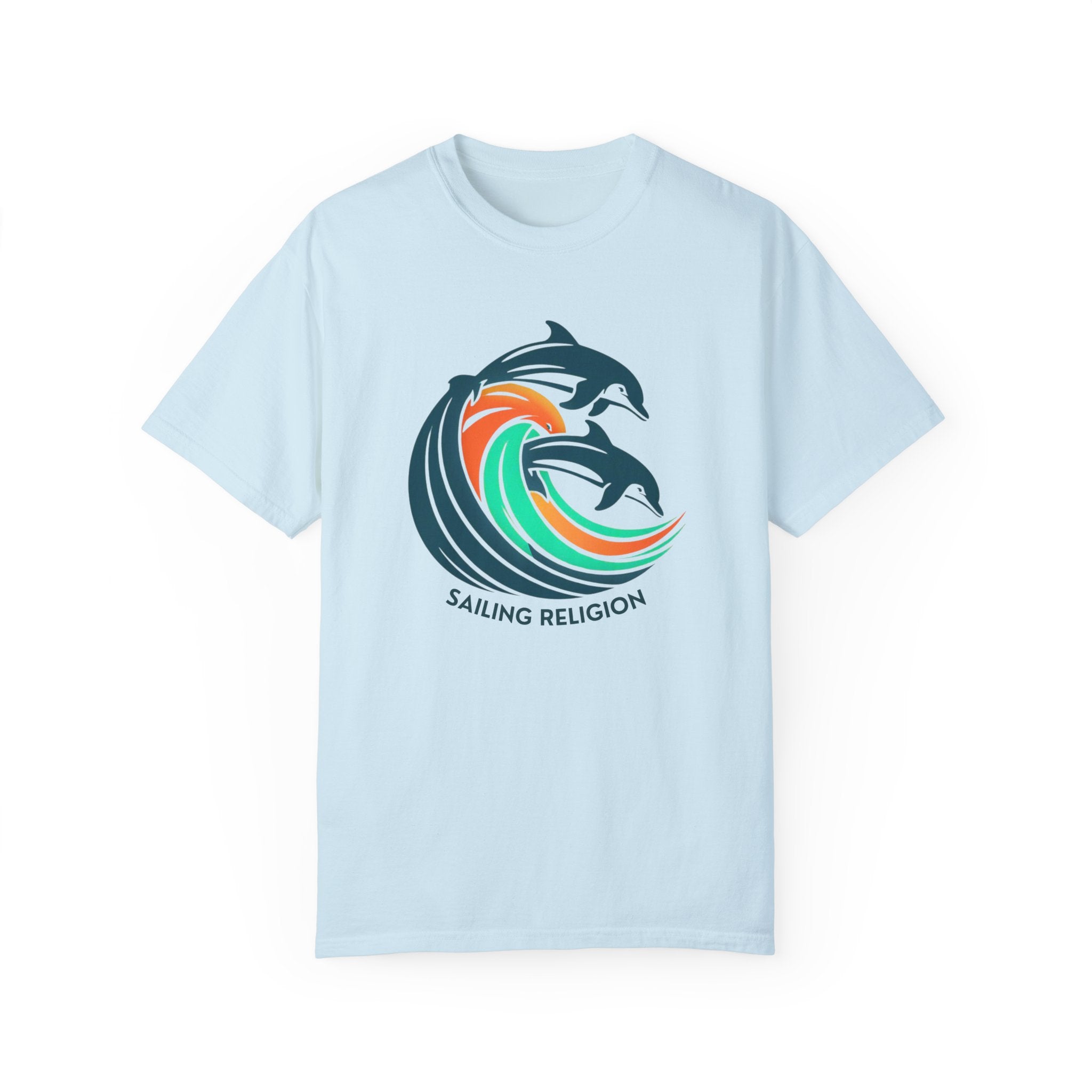 Sailing Religion dolphin Unisex Garment-Dyed T-shirt