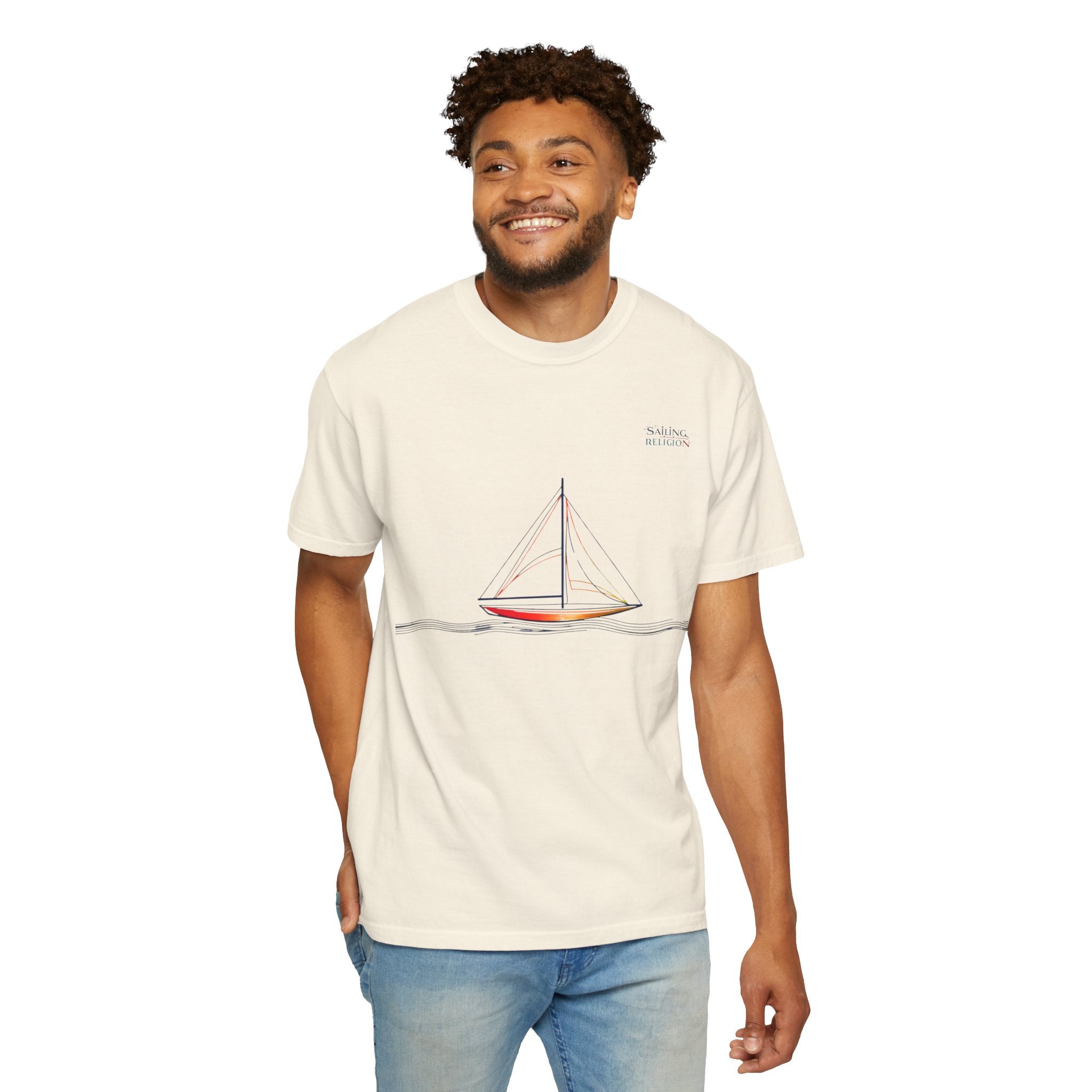 Sailing Religion single line collection unisex T-shirt
