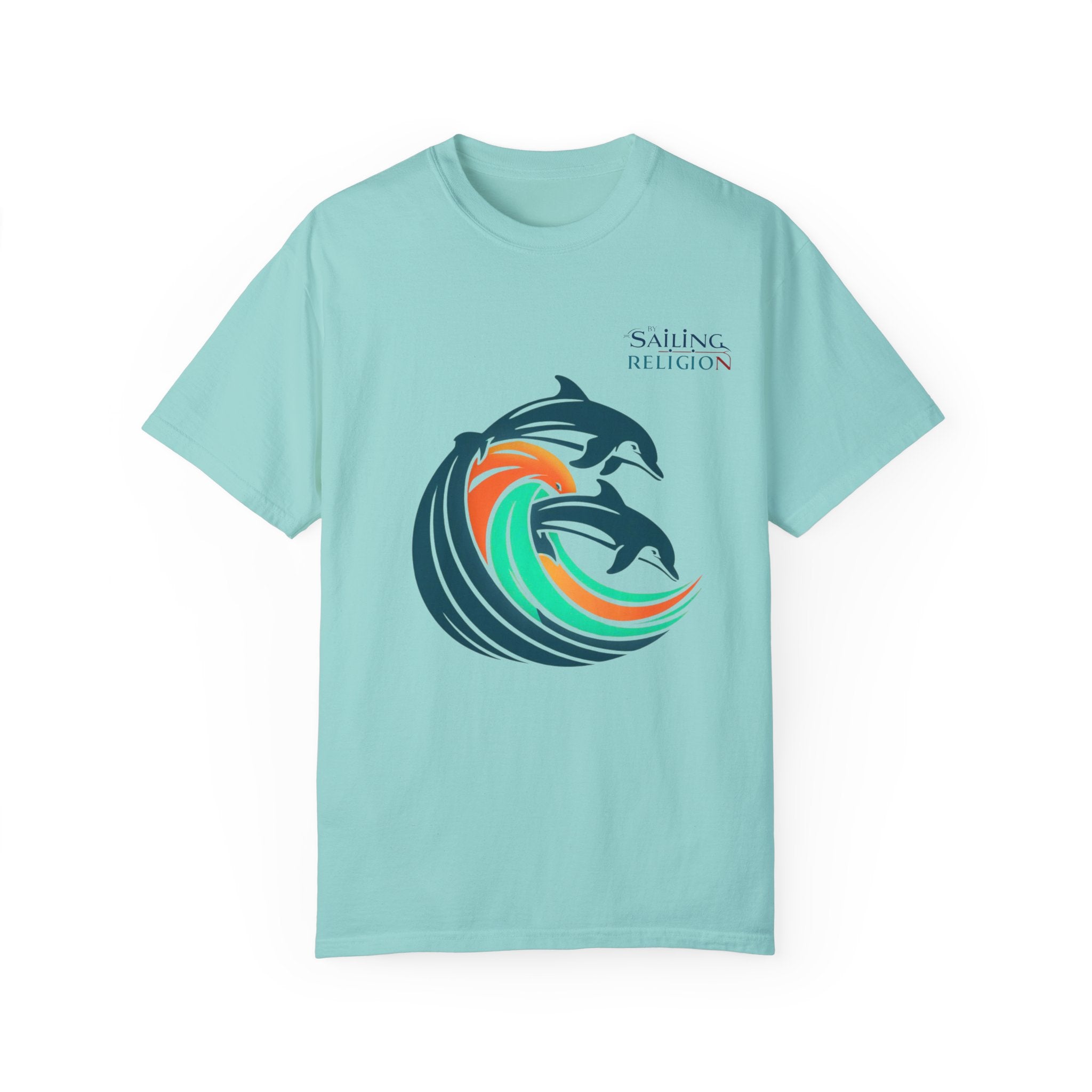 Sailing Religion Dolphins Unisex Garment-Dyed T-shirt