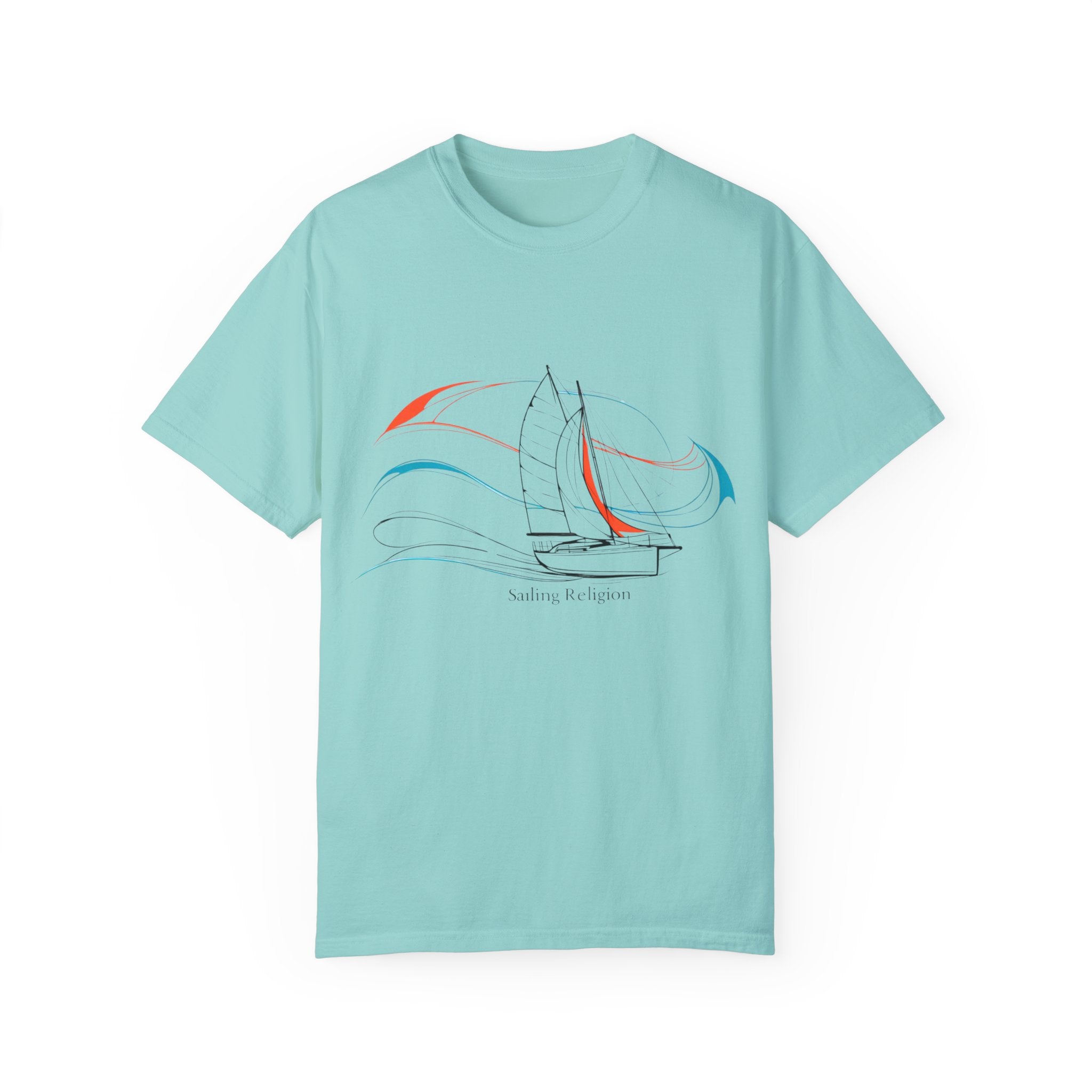 Sailing Religion single line designs Unisex T-shirt