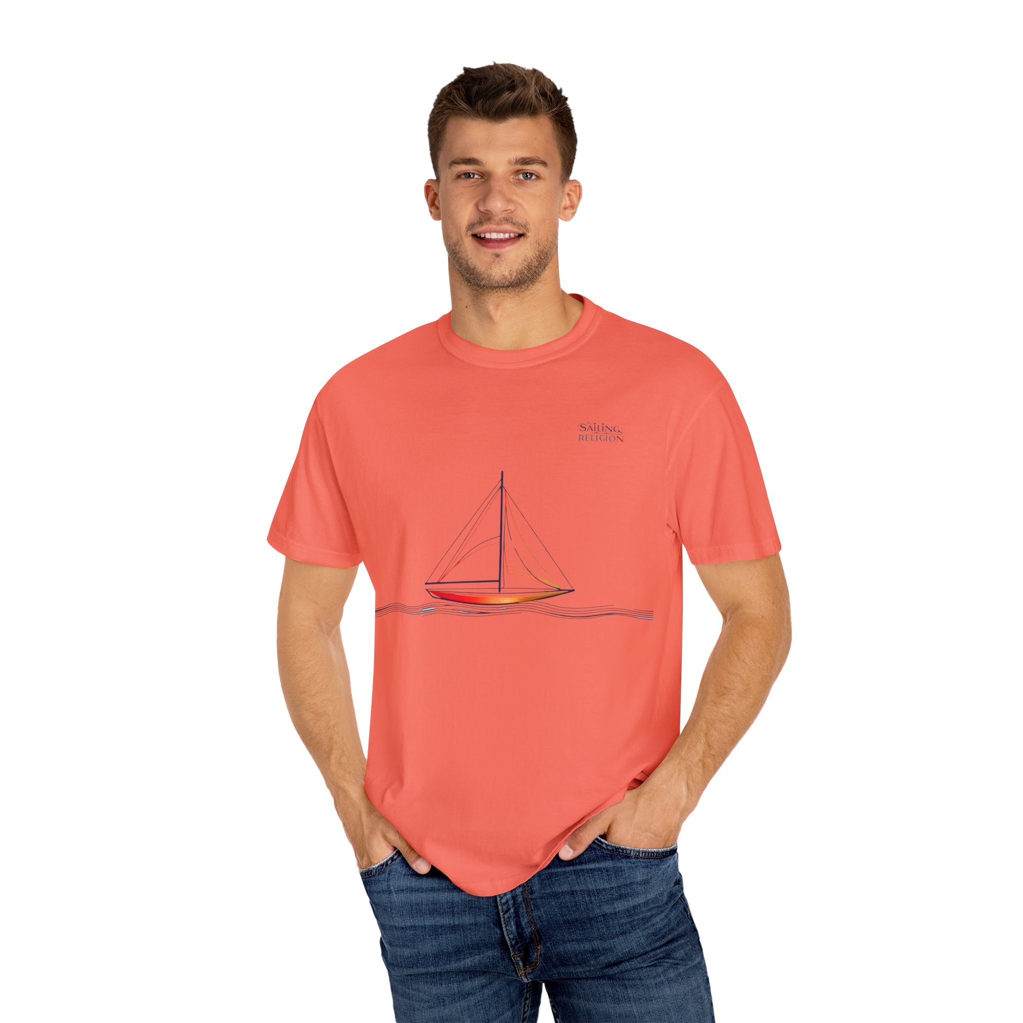 Sailing Religion single line collection unisex T-shirt