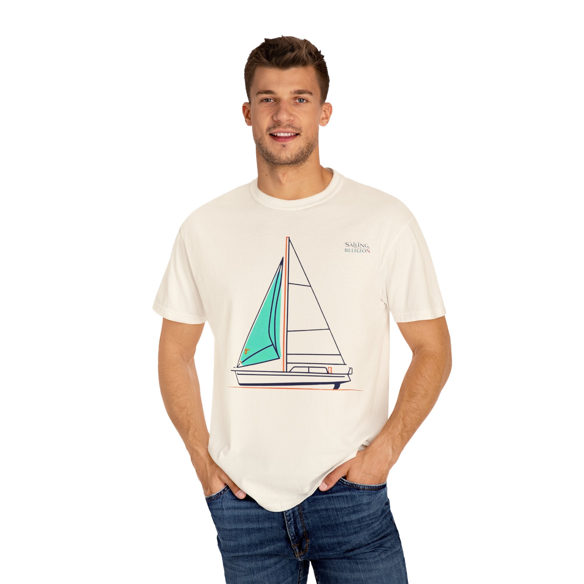 Sailing Religion single line designs collection Unisex T-shirt
