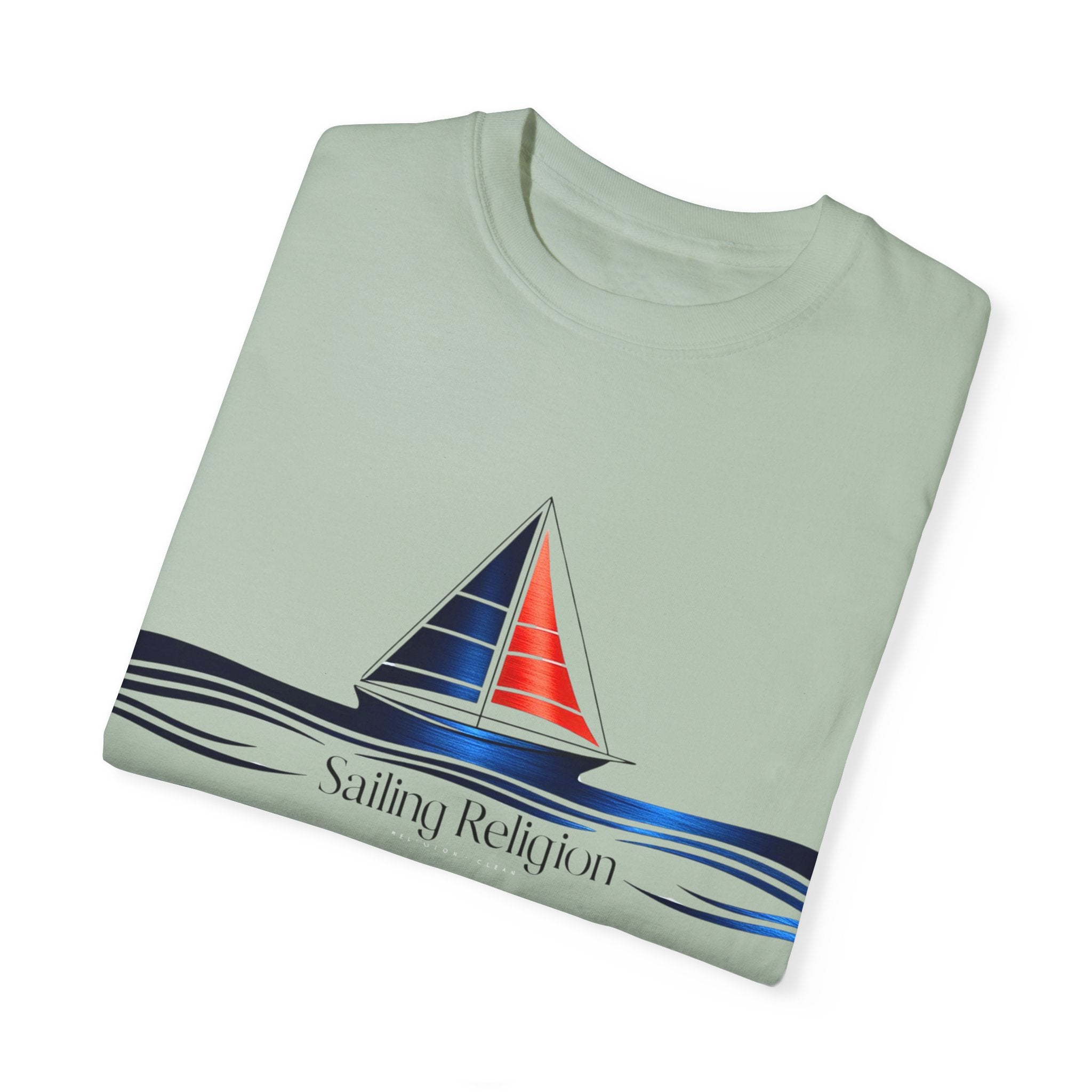 Sailing Religion single line designs T-shirt