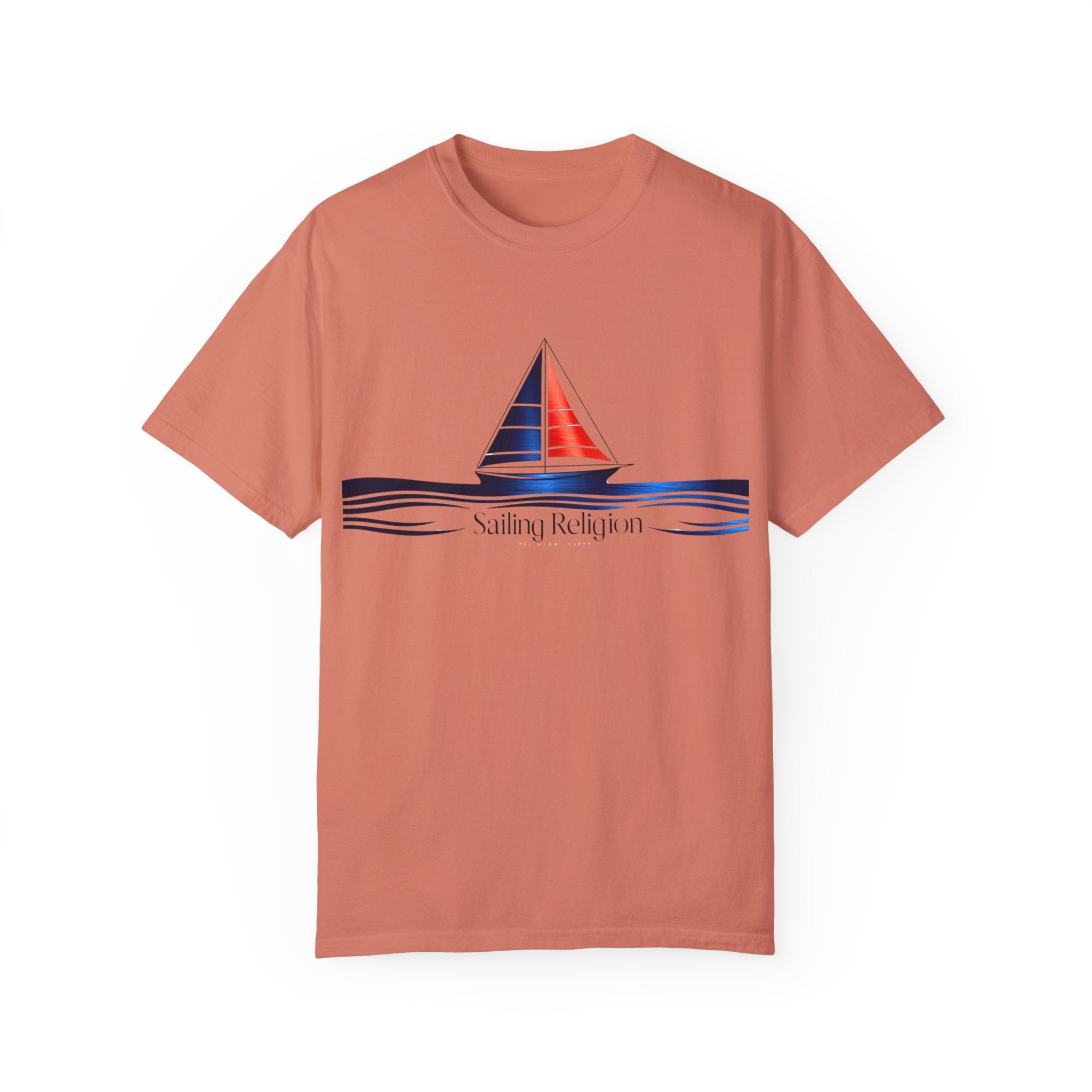 Sailing Religion single line designs T-shirt