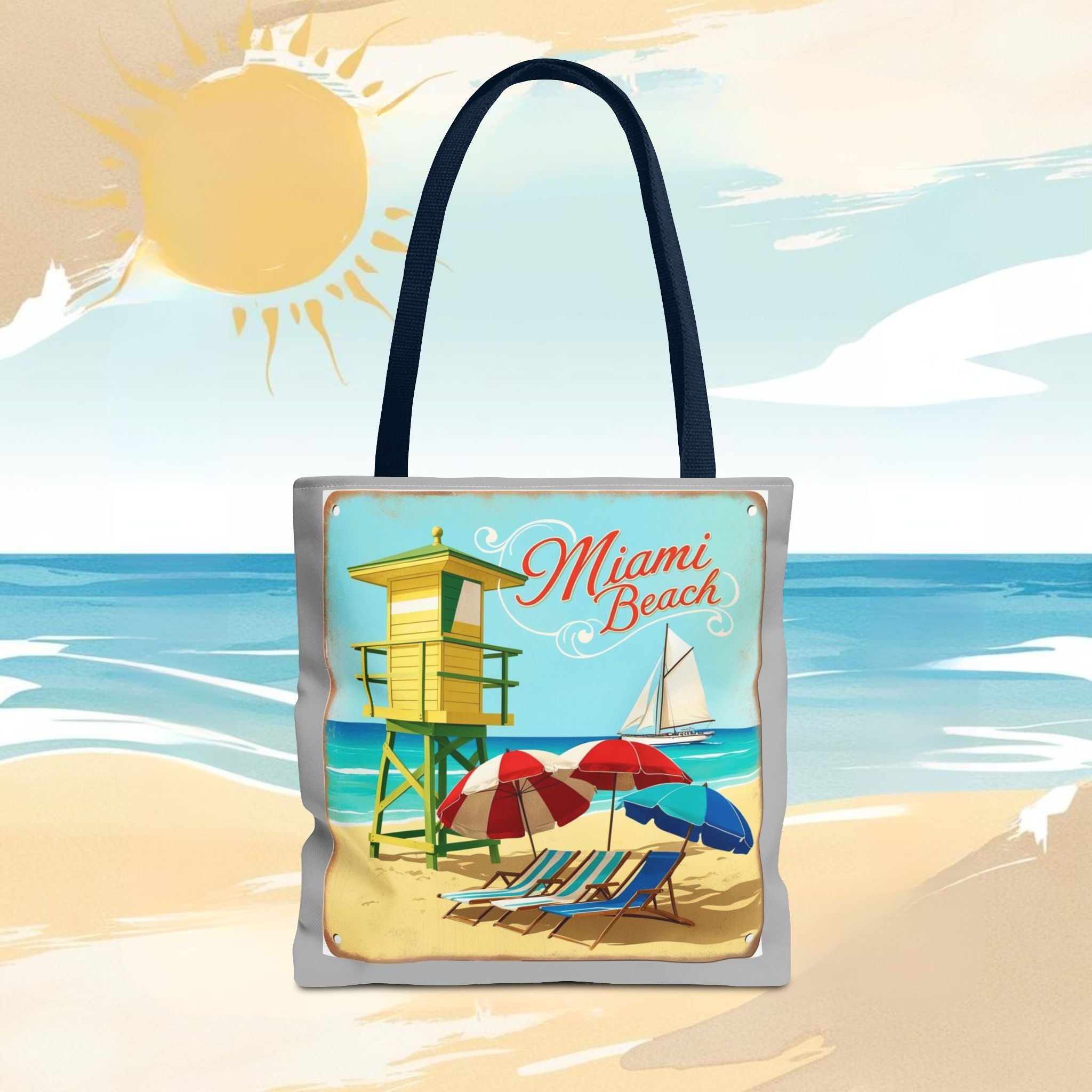 Miami Beach Bag - Perfect for Beach Lovers & Sailors