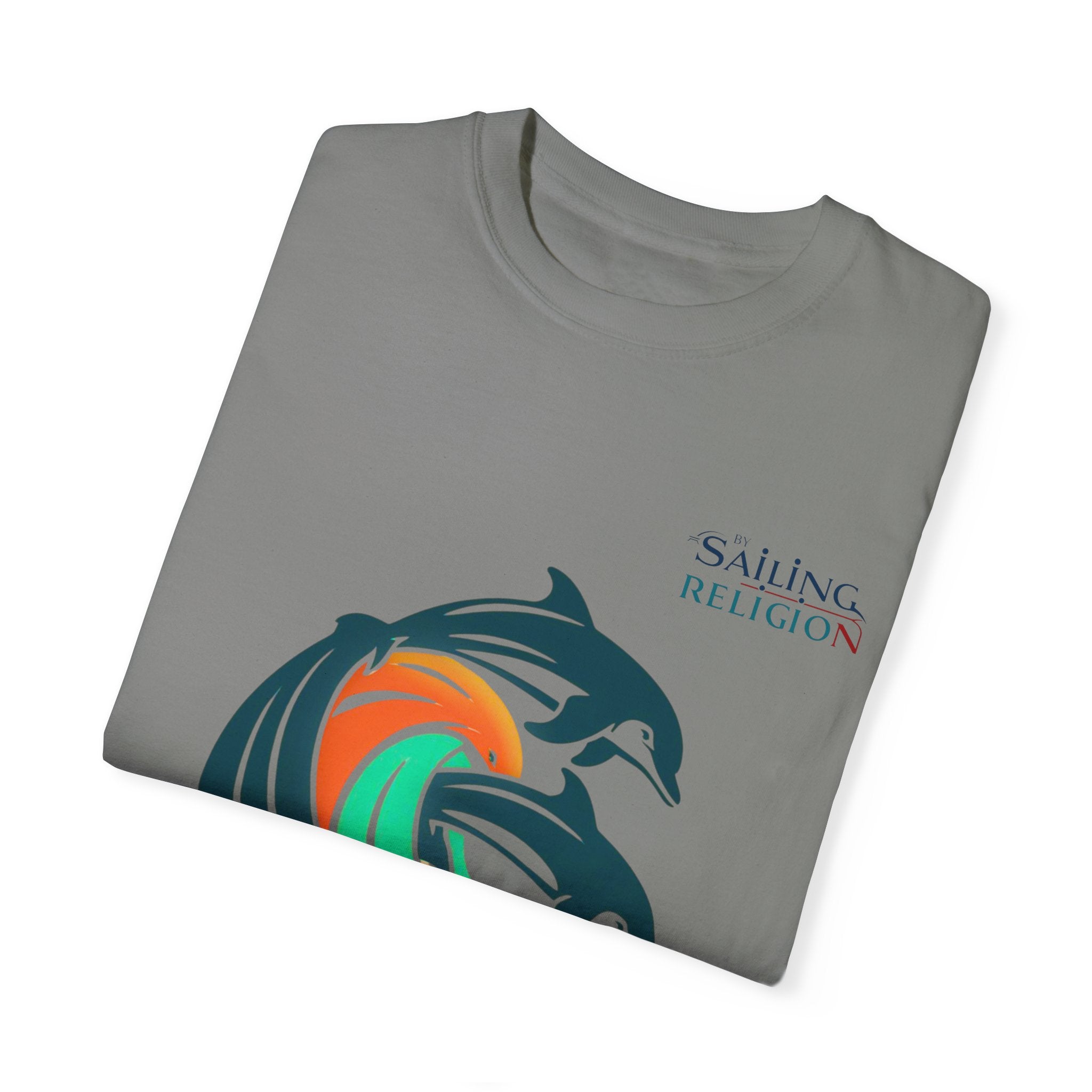 Sailing Religion Dolphins Unisex Garment-Dyed T-shirt