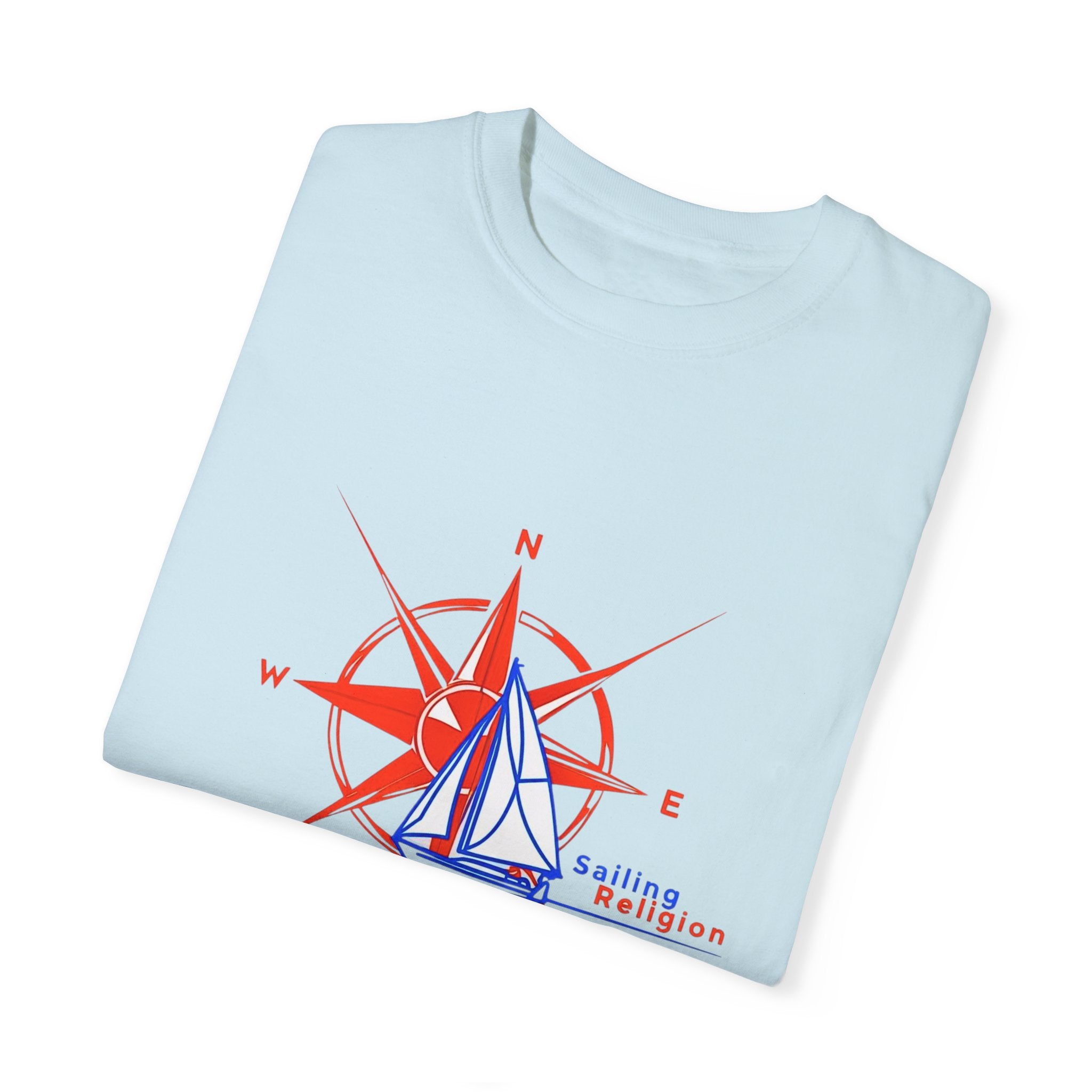 Sailing Religion single line designs Unisex T-shirt
