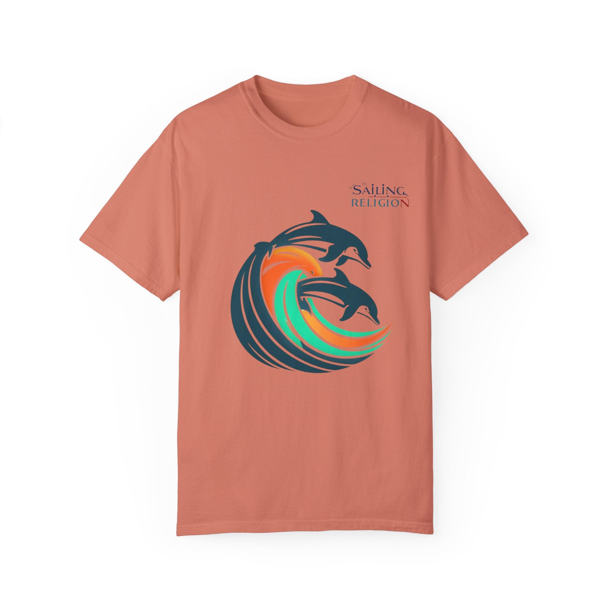 Sailing Religion Dolphins Unisex Garment-Dyed T-shirt