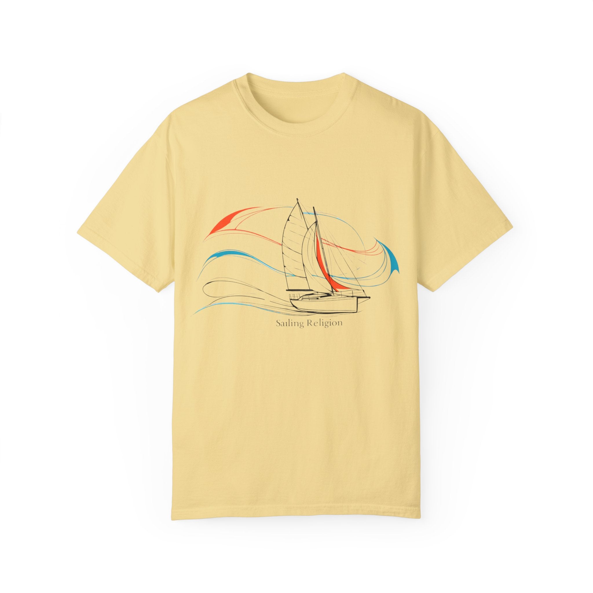 Sailing Religion single line designs Unisex T-shirt