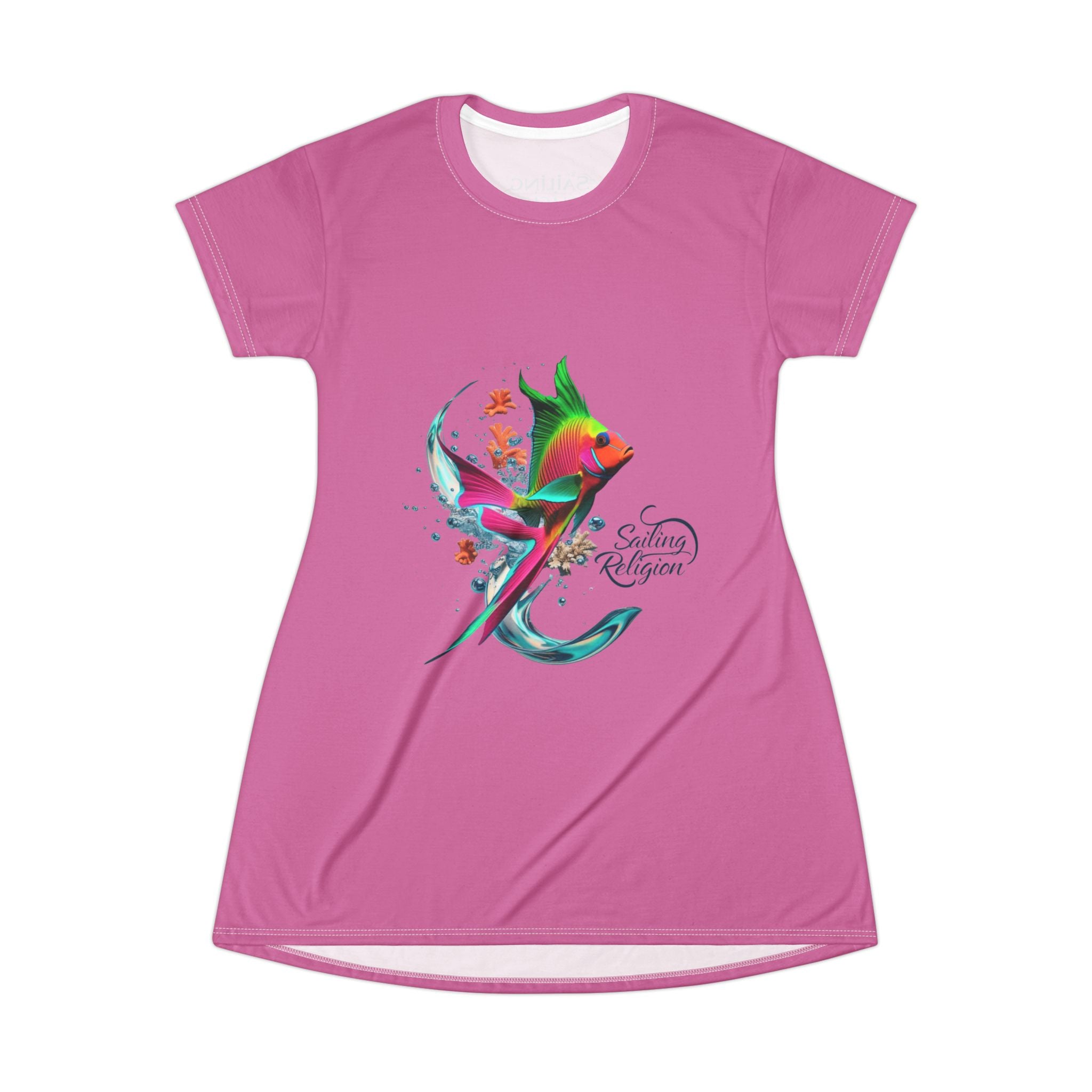 Sailing Religion's vibrant T-Shirt Dress