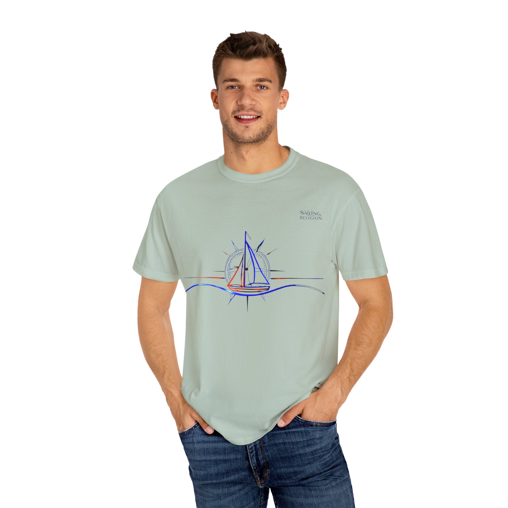 Sailing Religion single line collection designs Unisex Garment T-shirt