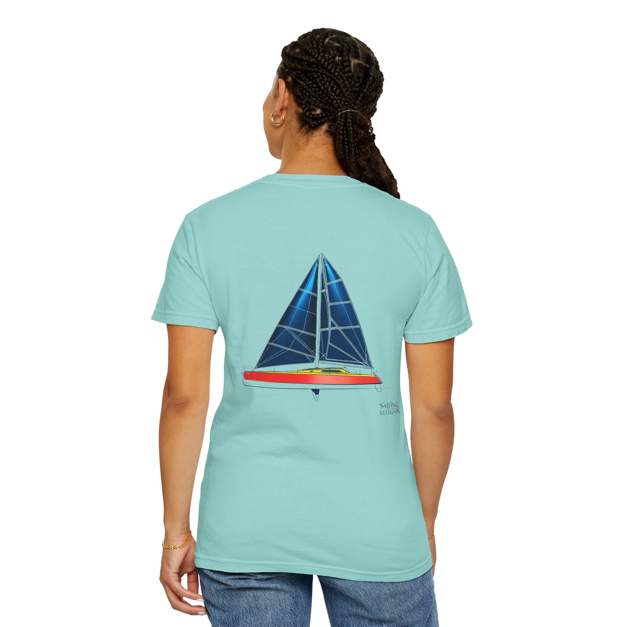 Sailing Religion single line designs Unisex T-shirt