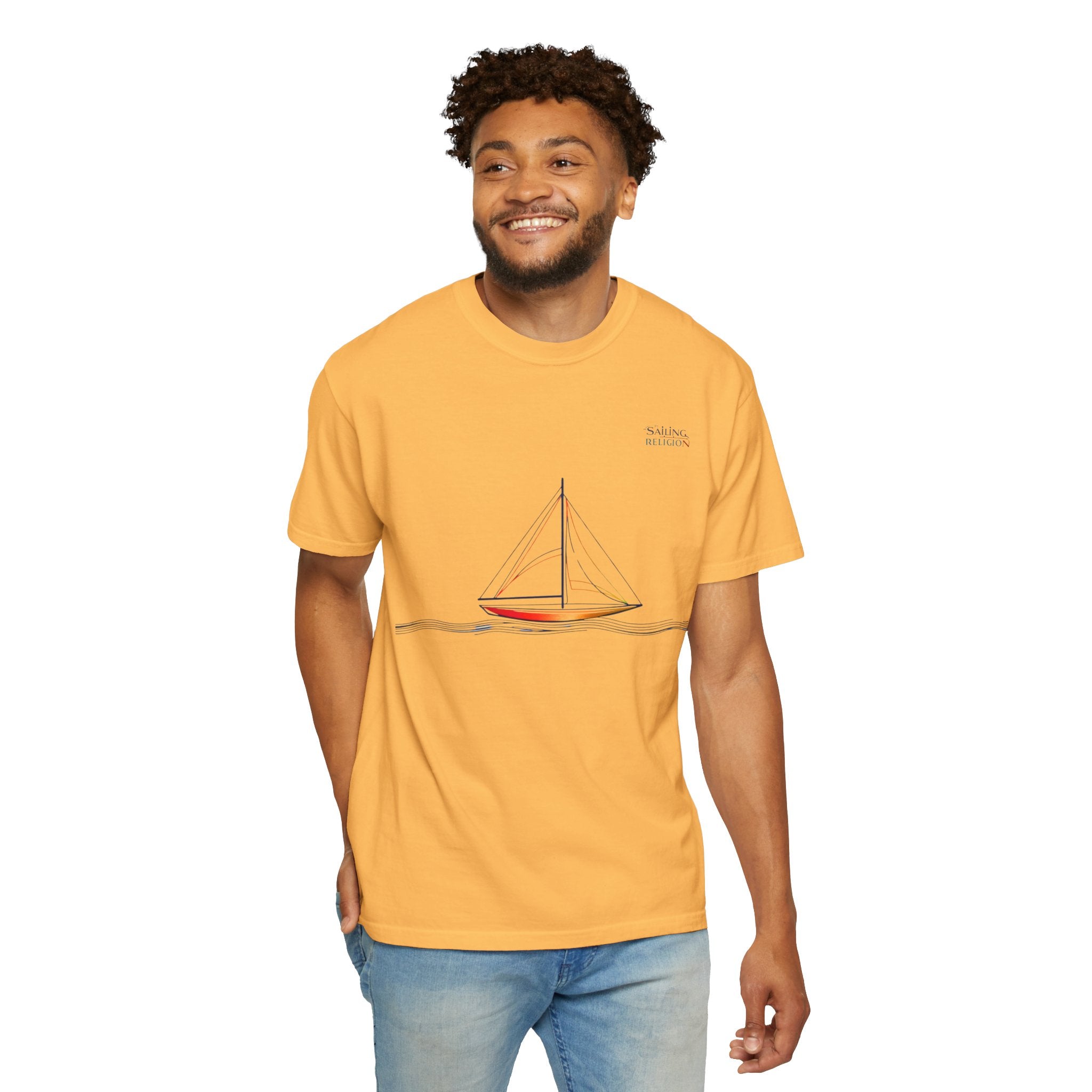 Sailing Religion single line collection unisex T-shirt