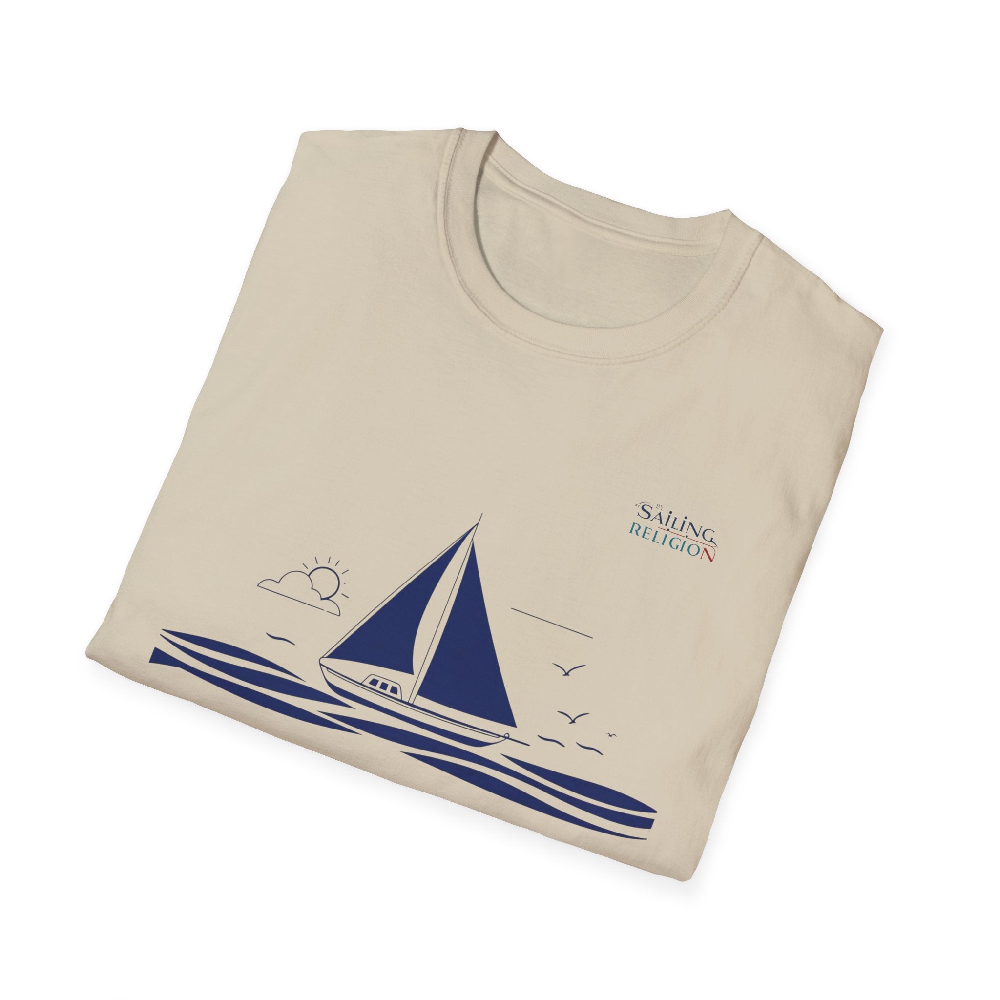 Sailing Religion single line design collection Unisex Softstyle T-Shirt