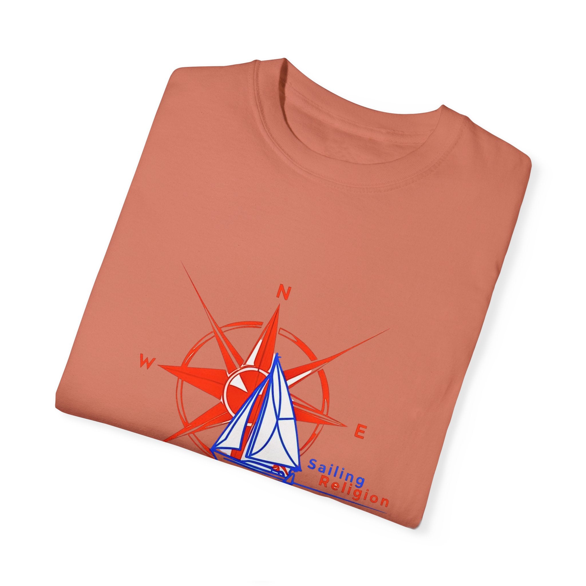 Sailing Religion single line designs Unisex T-shirt