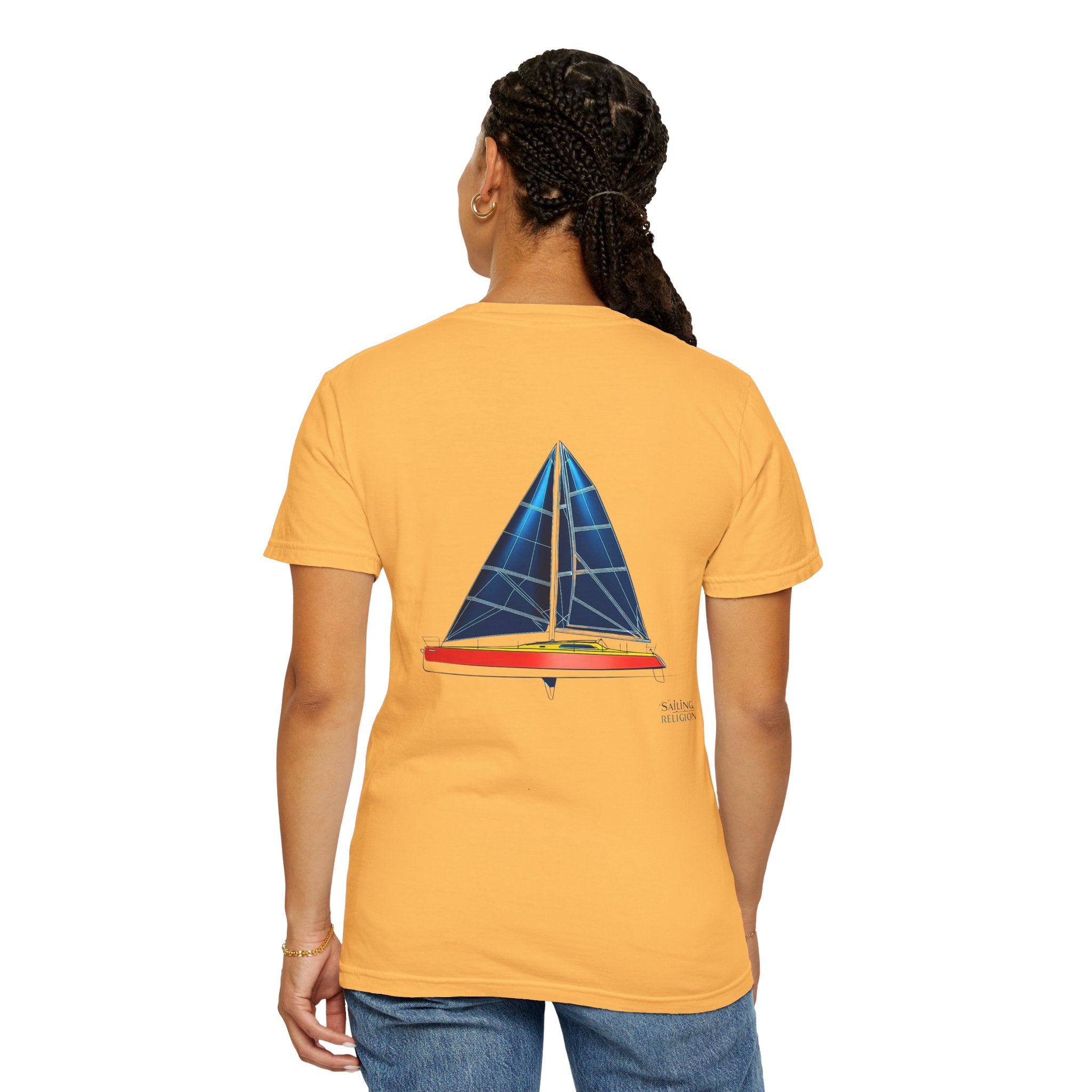 Sailing Religion single line designs Unisex T-shirt