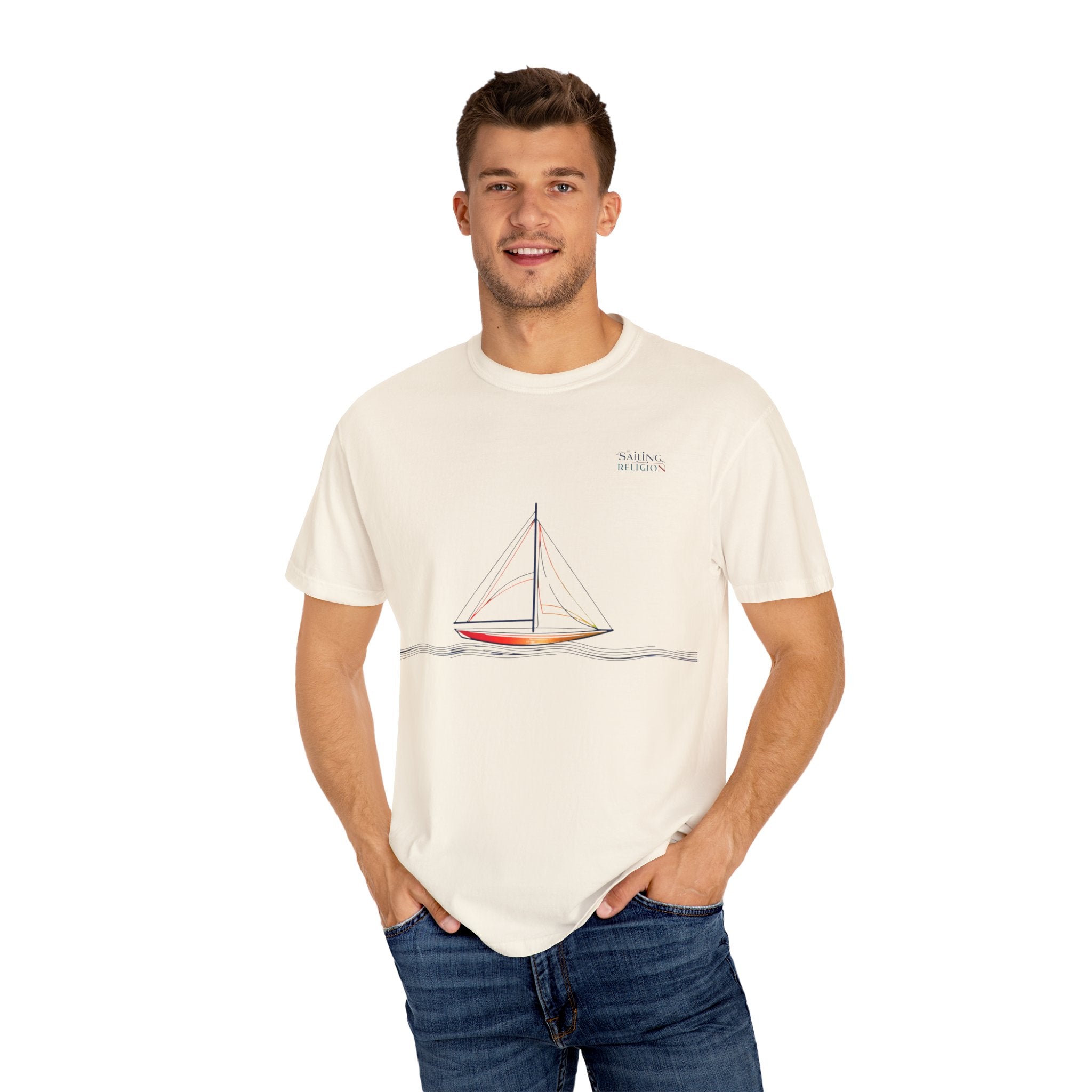 Sailing Religion single line collection unisex T-shirt
