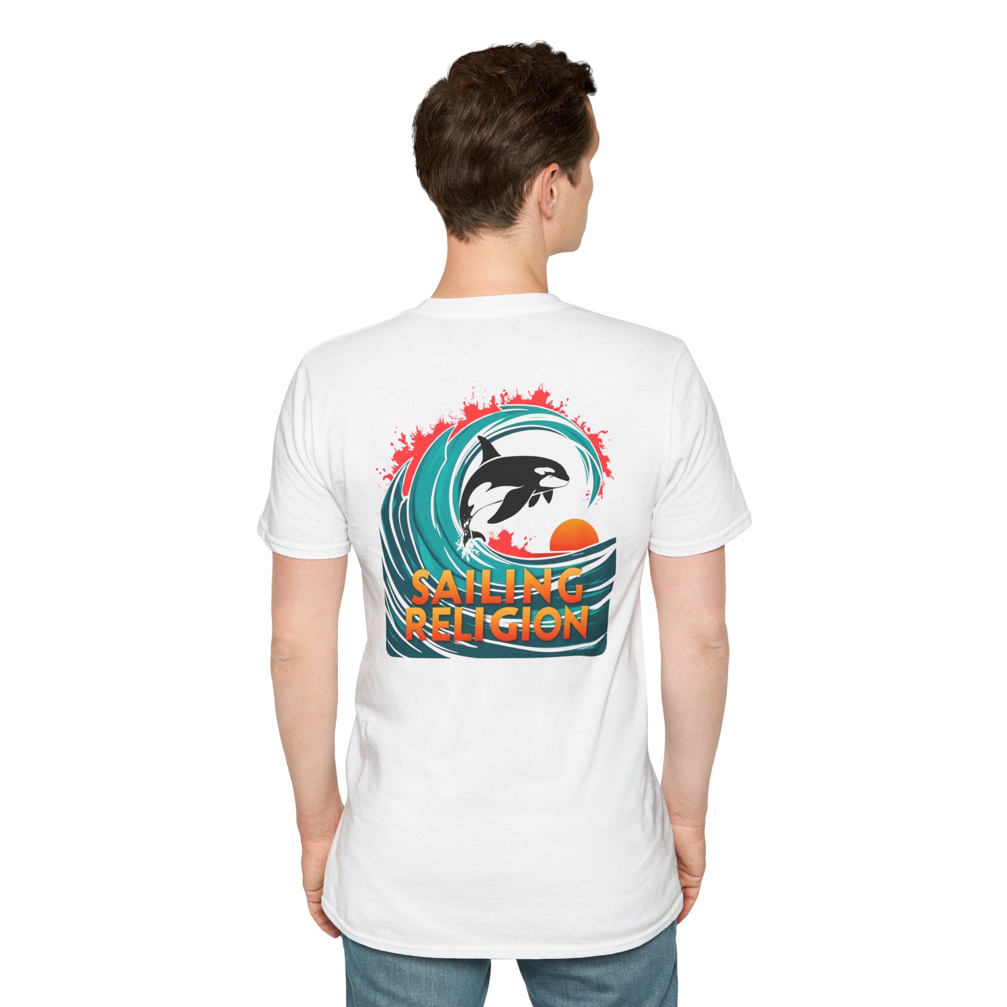 Sailing Religion orca Unisex Softstyle T-Shirt