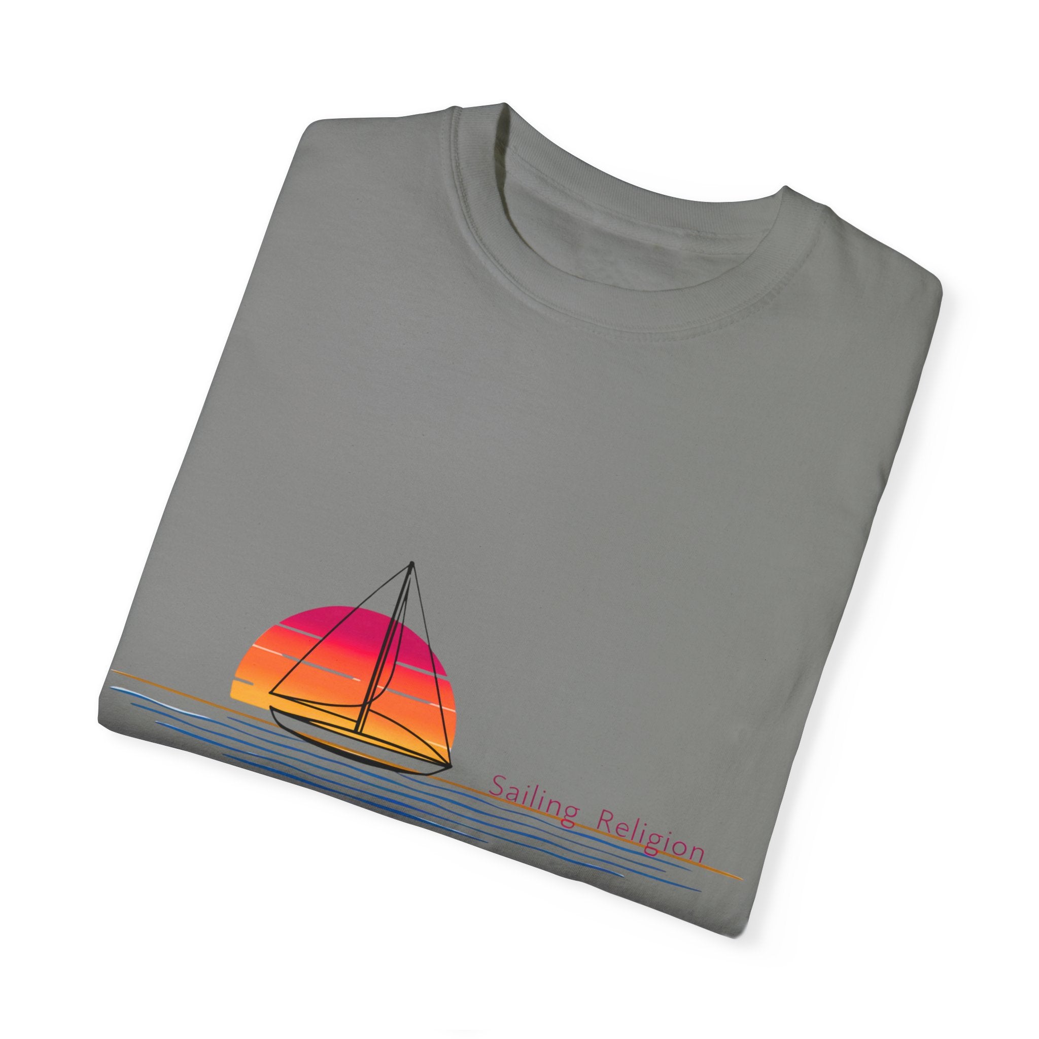 Sailing Religion single line designs Unisex T-shirt