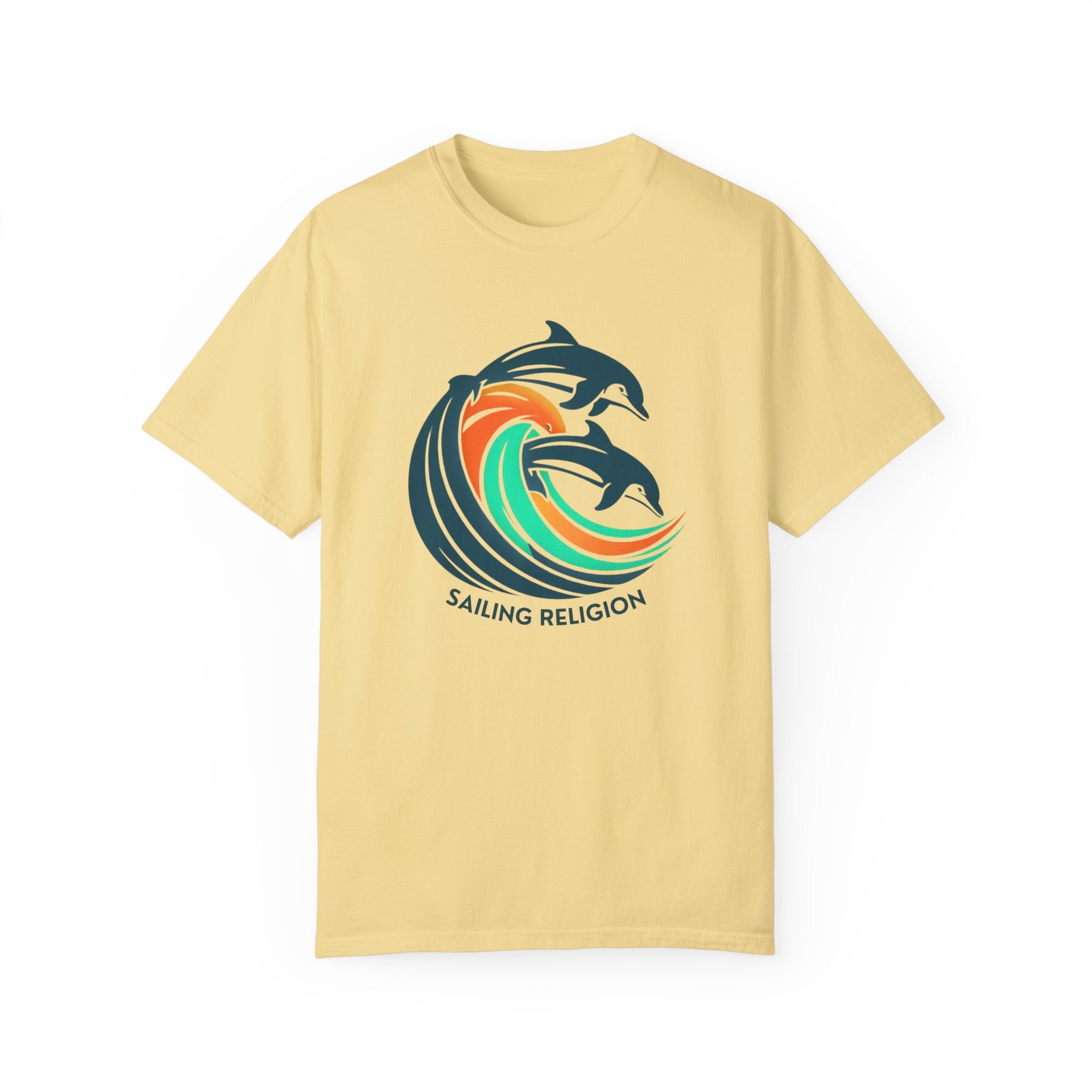 Sailing Religion dolphin Unisex Garment-Dyed T-shirt