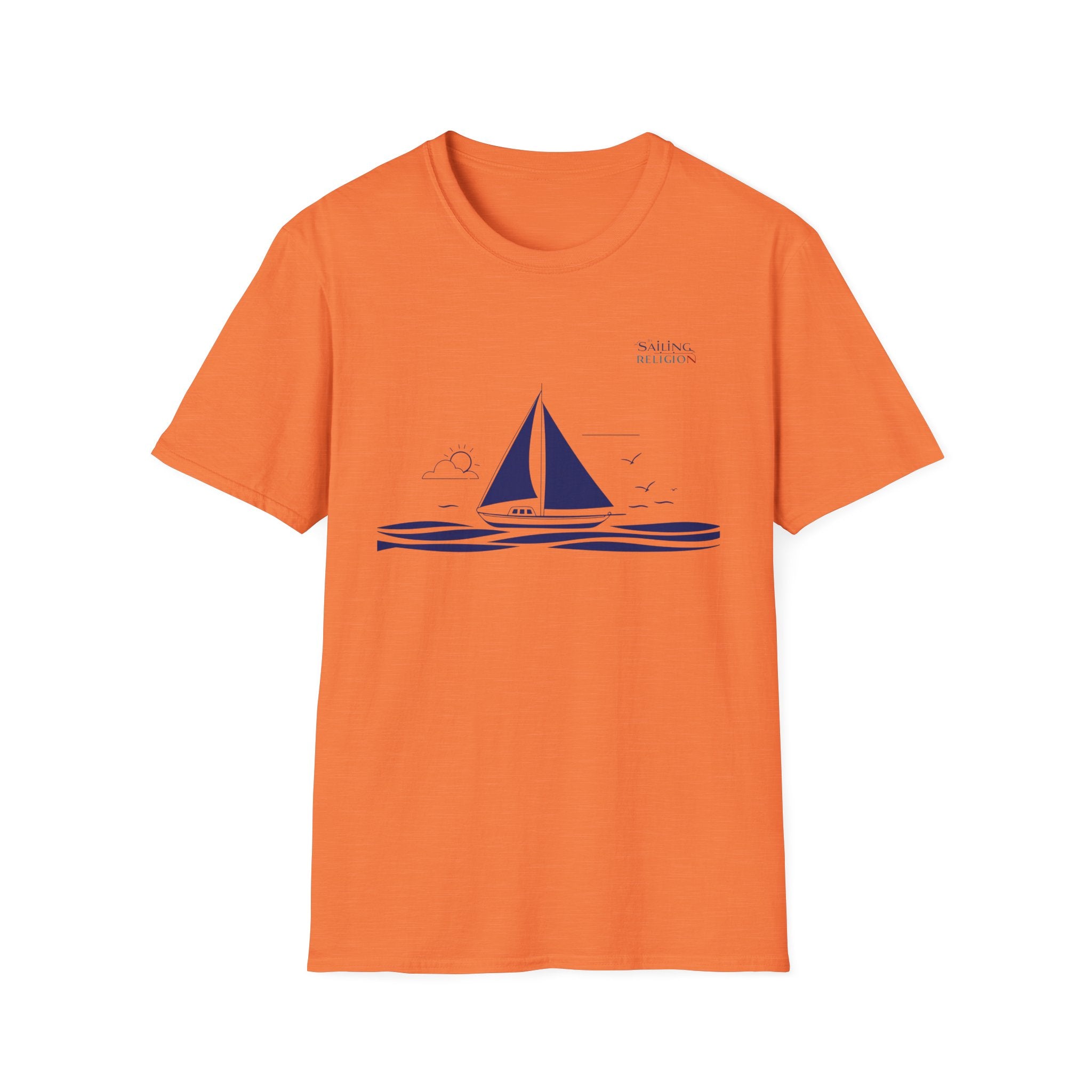 Sailing Religion single line design collection Unisex Softstyle T-Shirt