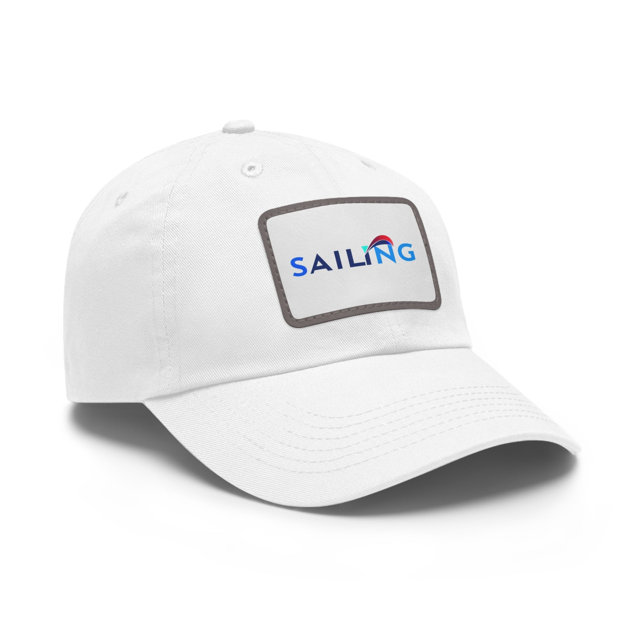 Dad Hat with Leather Patch (Rectangle)