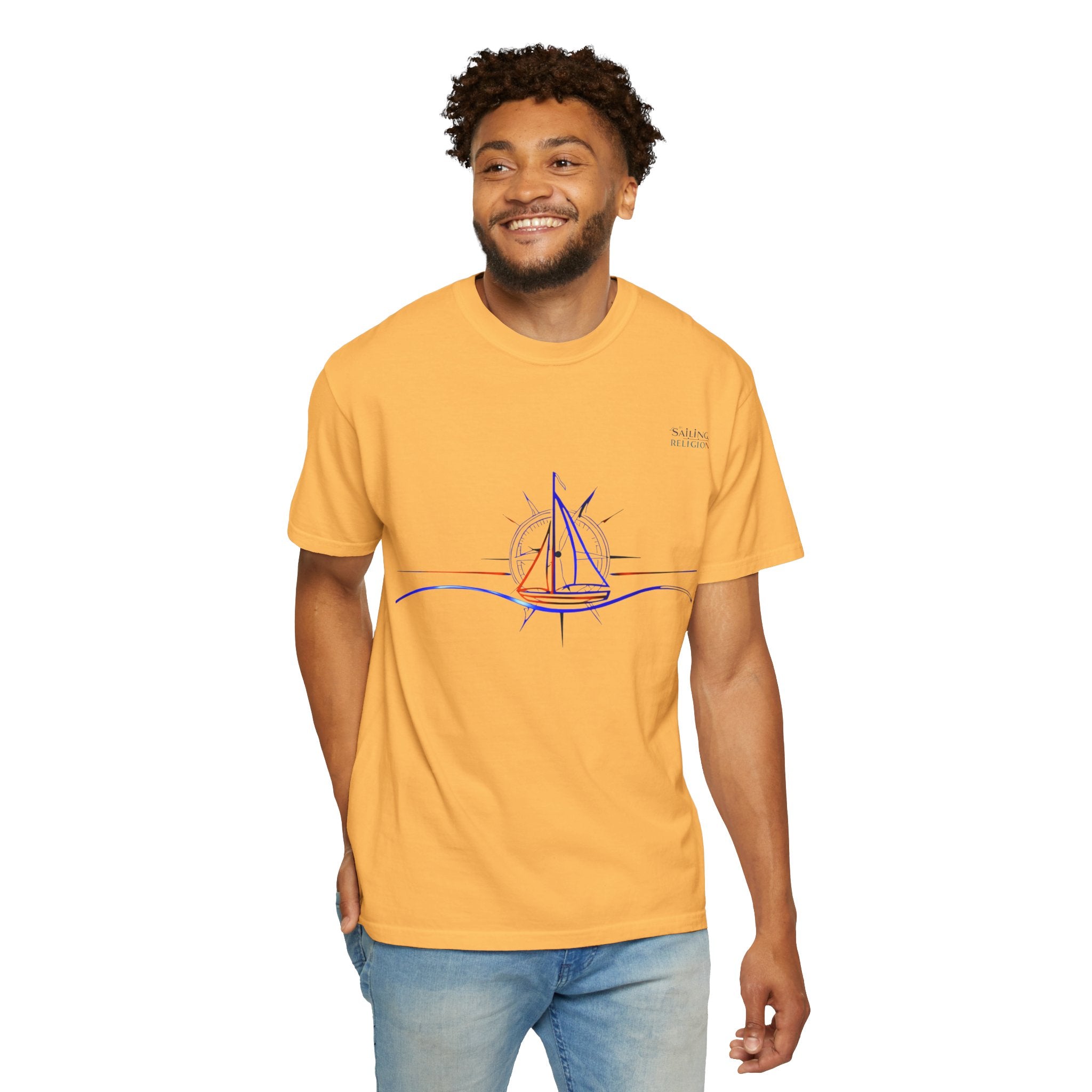 Sailing Religion single line collection designs Unisex Garment T-shirt