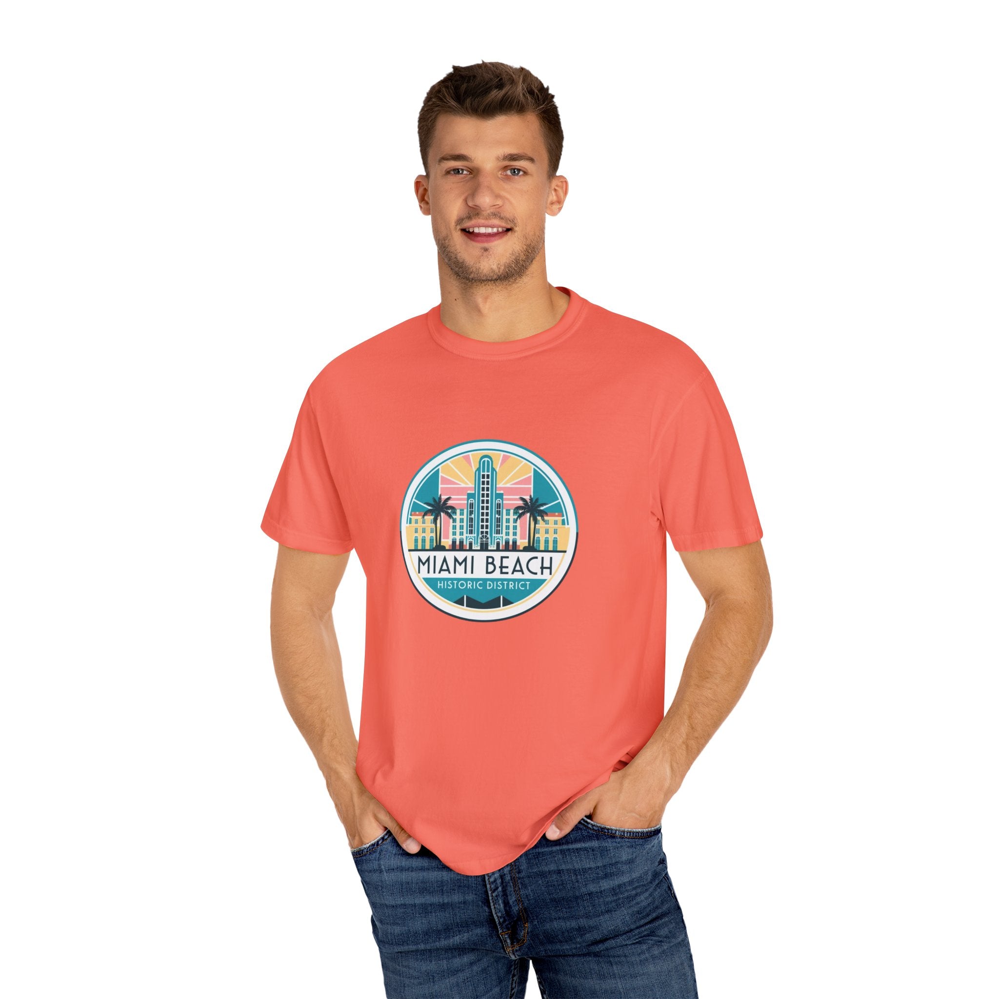 Sailing Religion Miami Beach vibe collection Unisex Garment-Dyed T-shirt