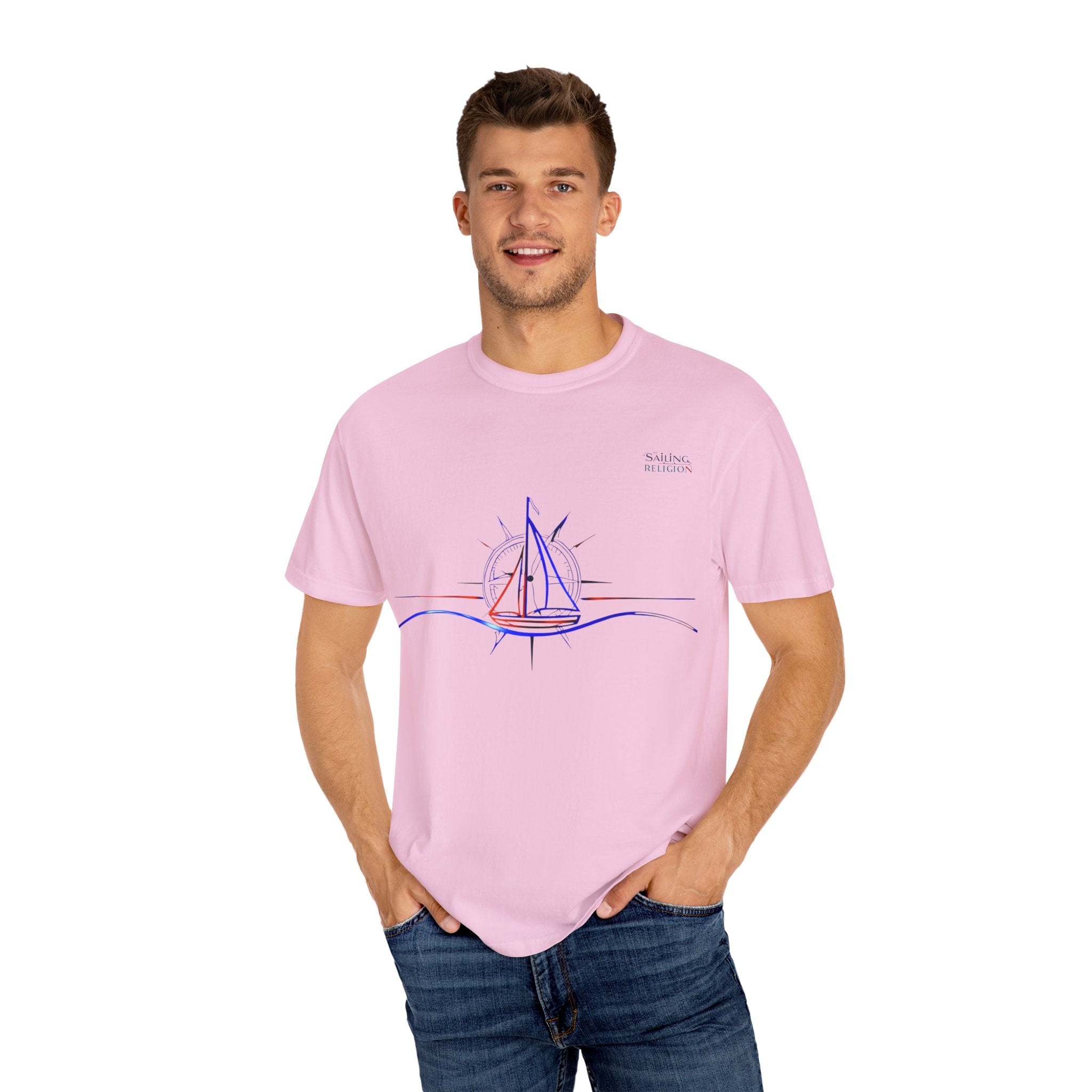Sailing Religion single line collection designs Unisex Garment T-shirt