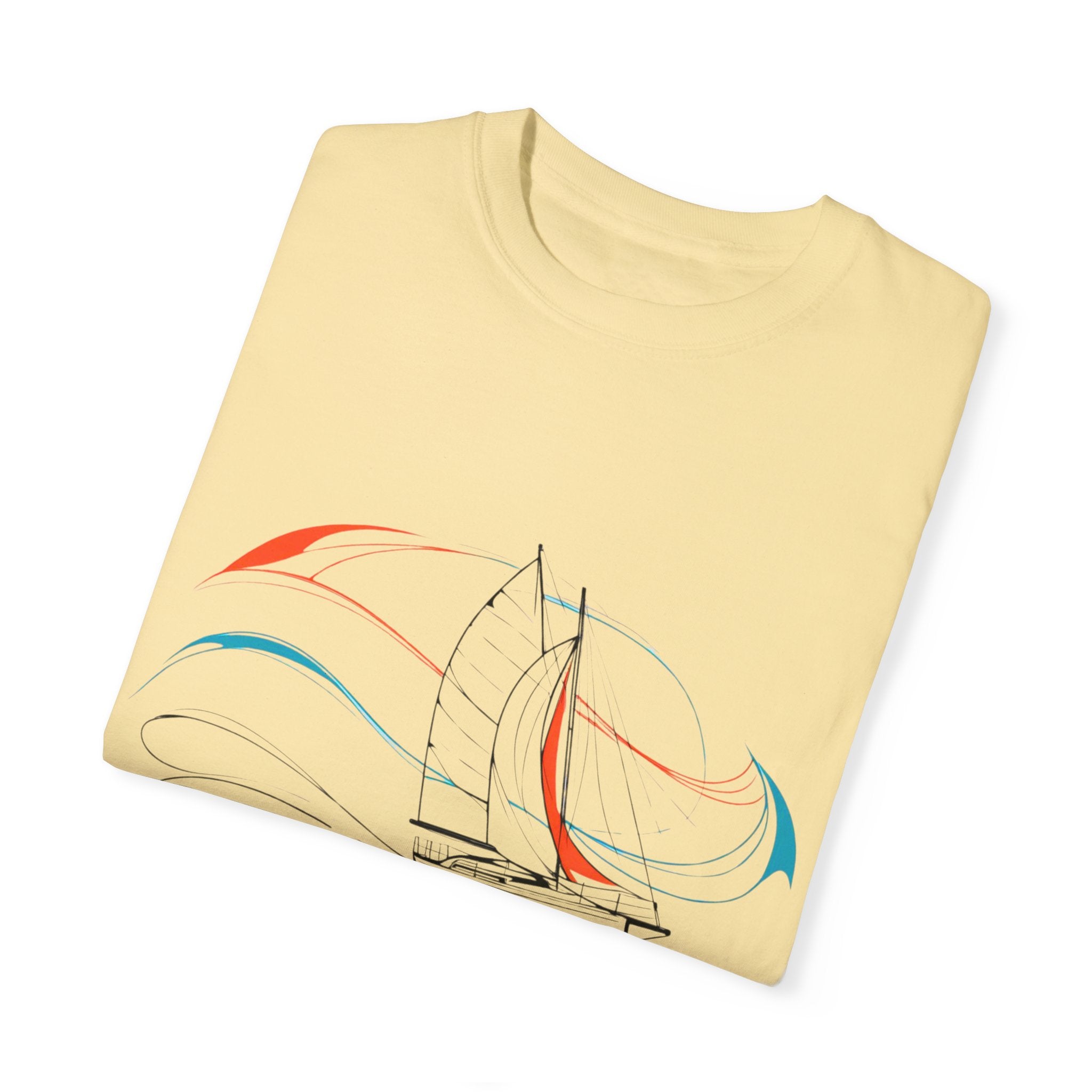 Sailing Religion single line designs Unisex T-shirt