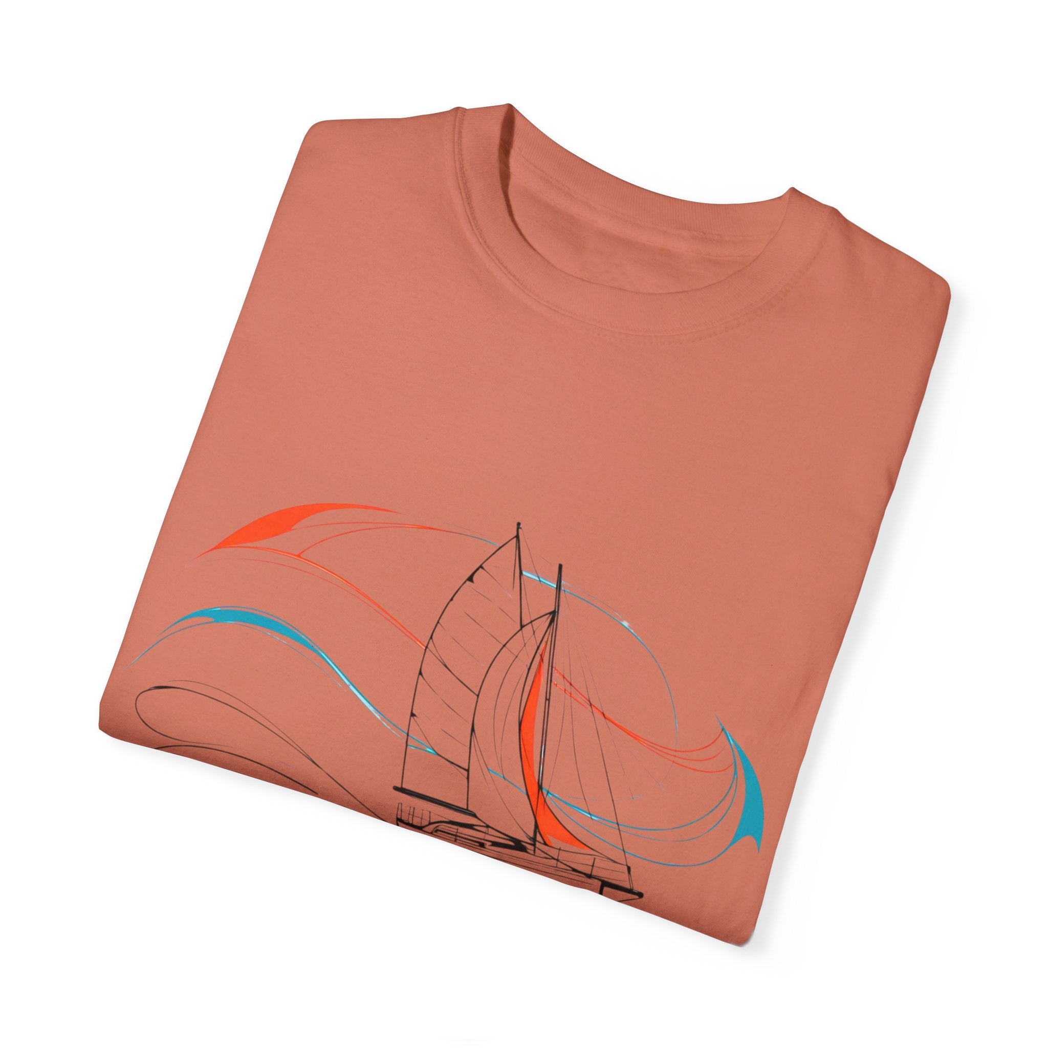 Sailing Religion single line designs Unisex T-shirt