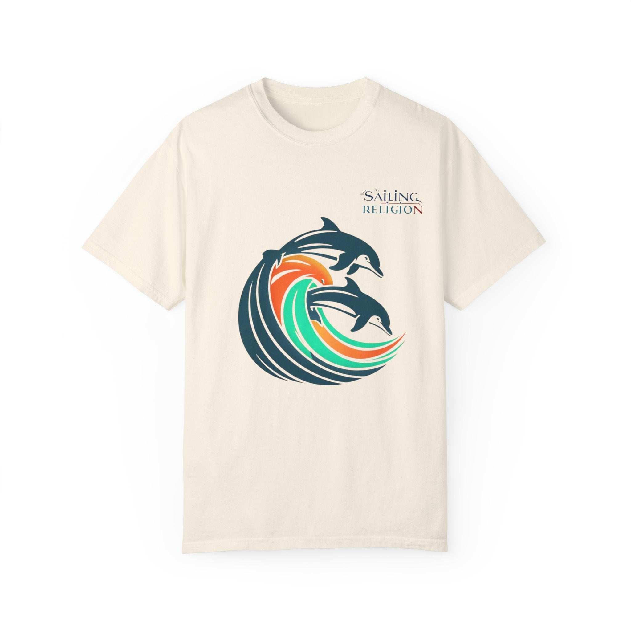 Sailing Religion Dolphins Unisex Garment-Dyed T-shirt