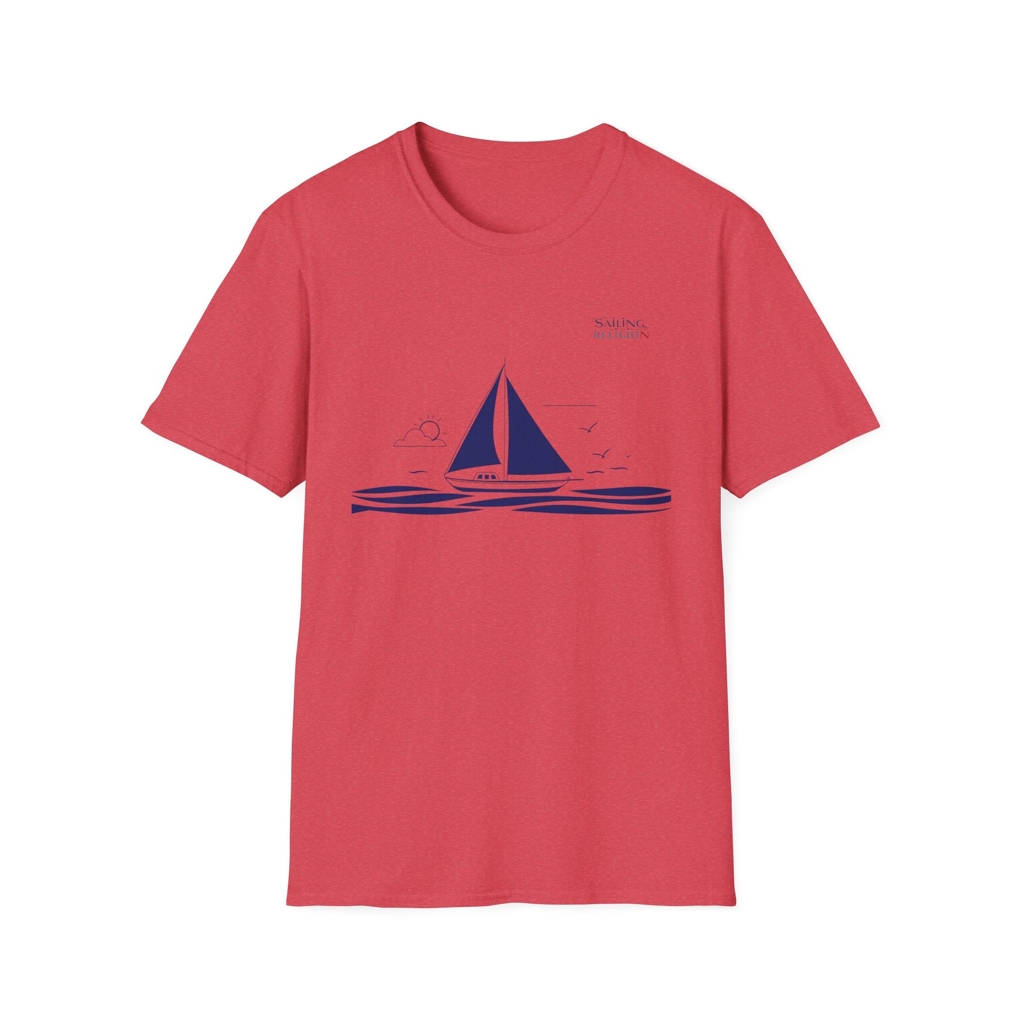 Sailing Religion single line design collection Unisex Softstyle T-Shirt