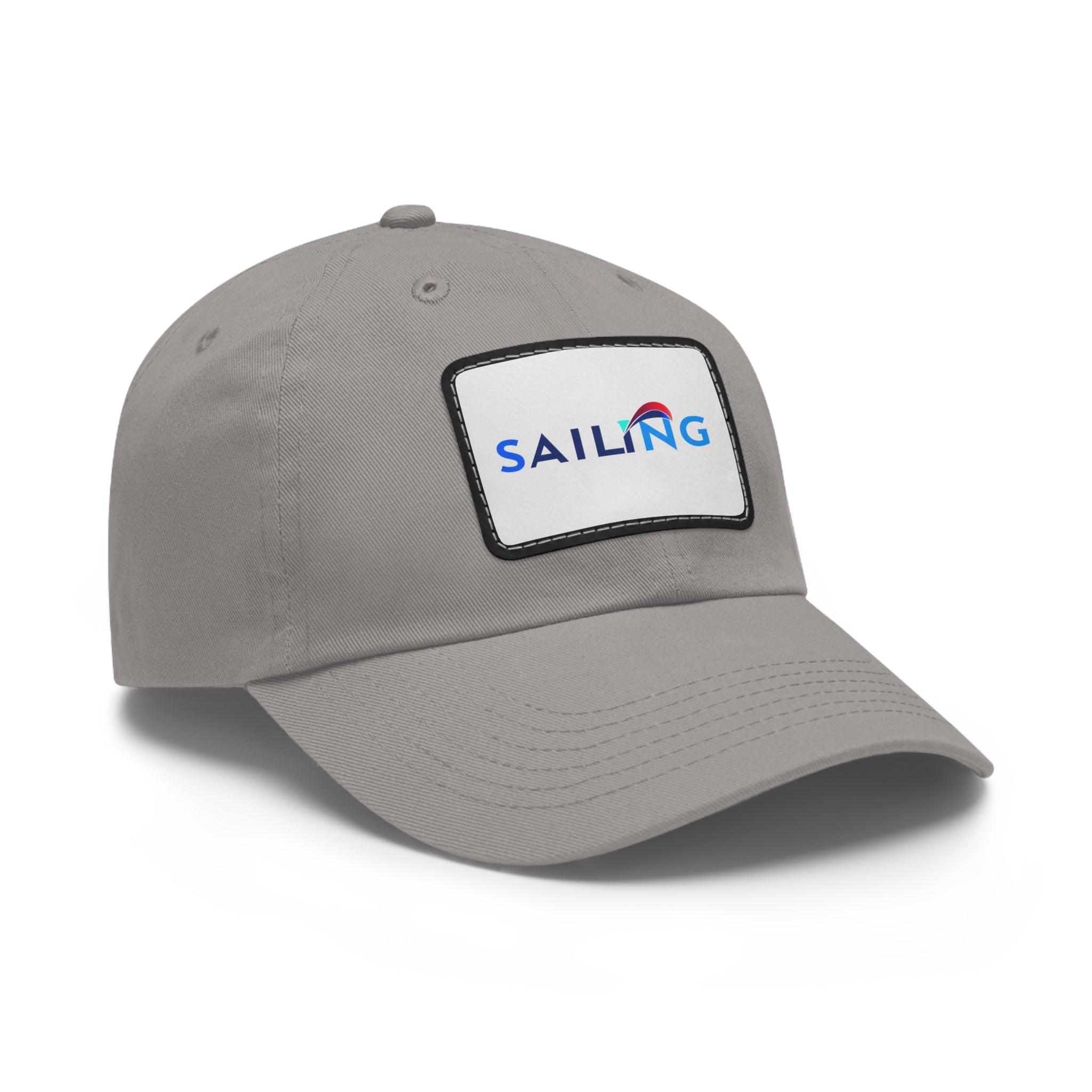 Dad Hat with Leather Patch (Rectangle)