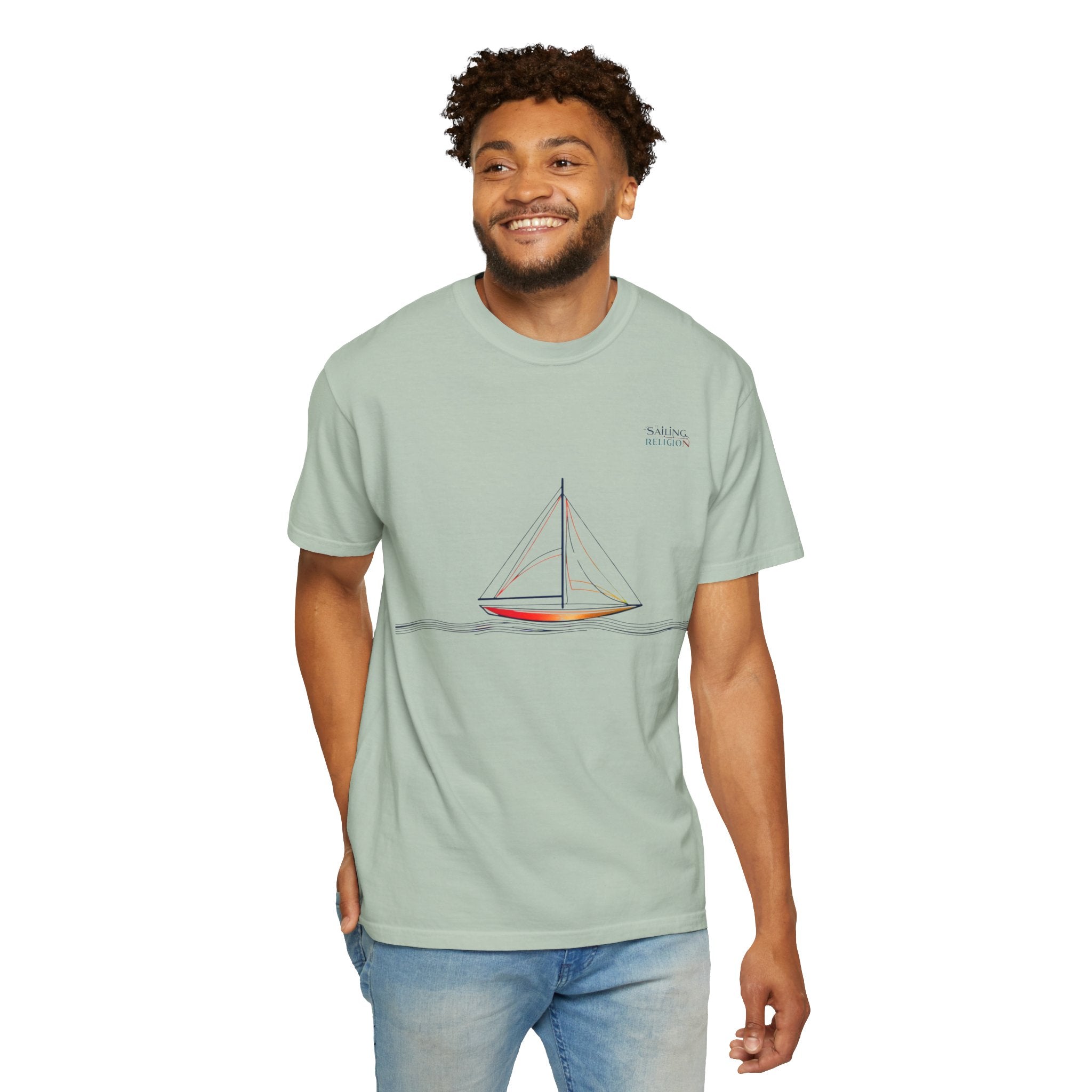Sailing Religion single line collection unisex T-shirt